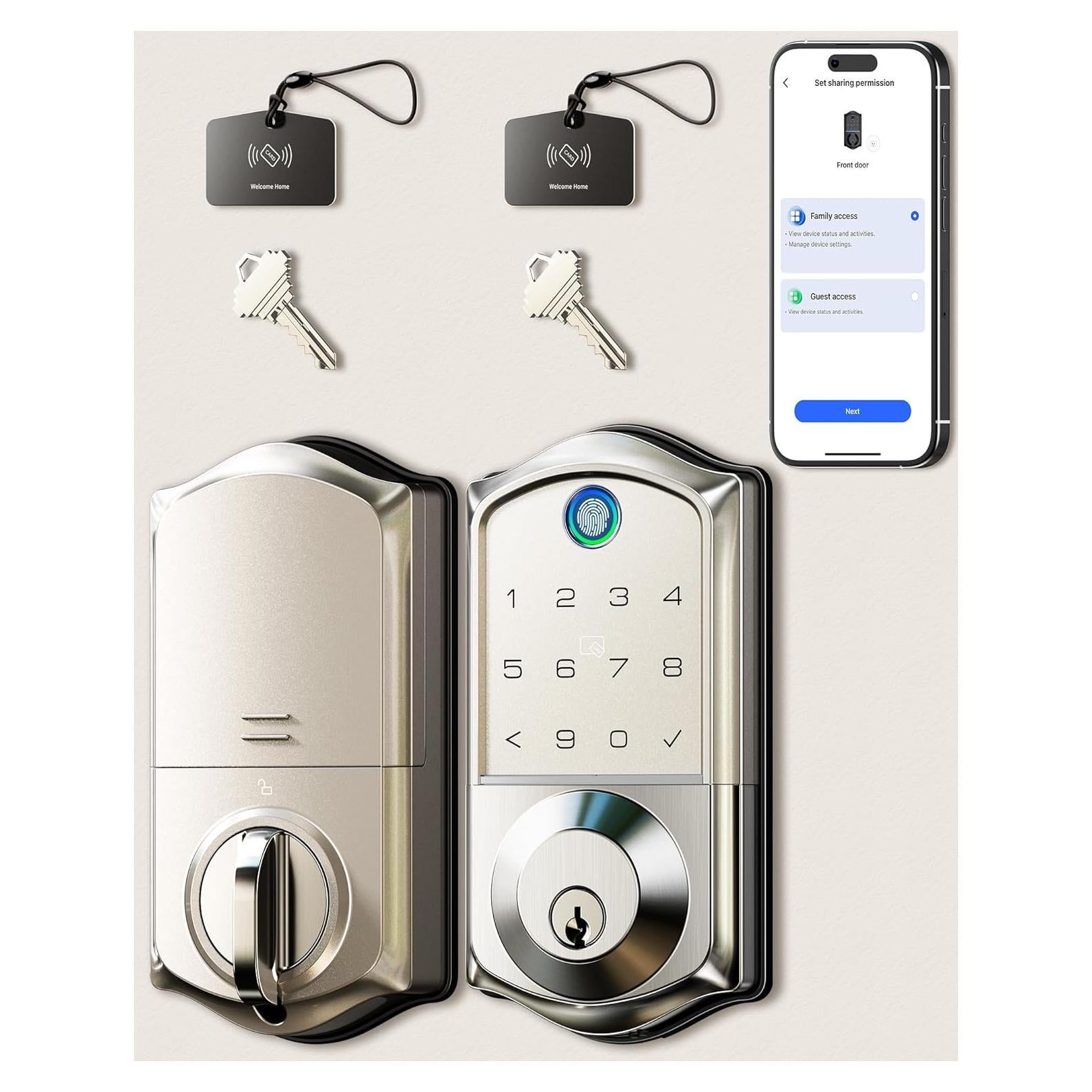 Cerradura Inteligente Veise VE017 con Huella Dactilar y App