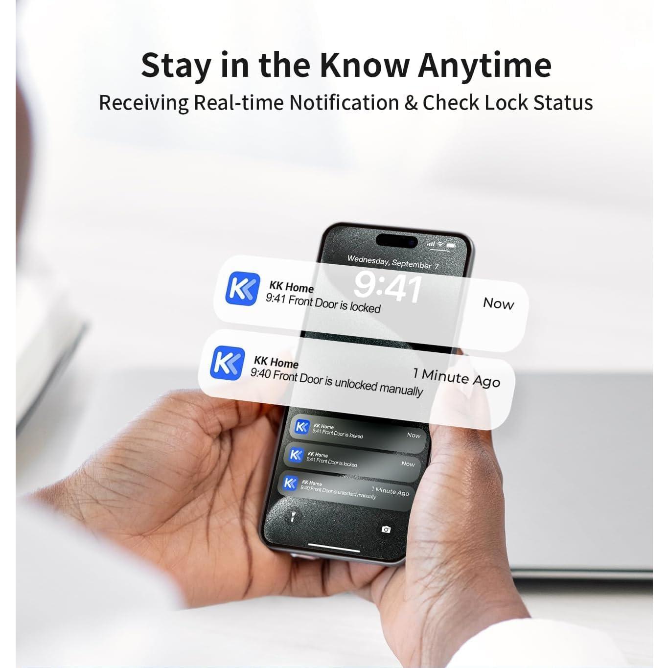 Cerradura Inteligente TEEHO TE341 Bluetooth con Control APP - Plata