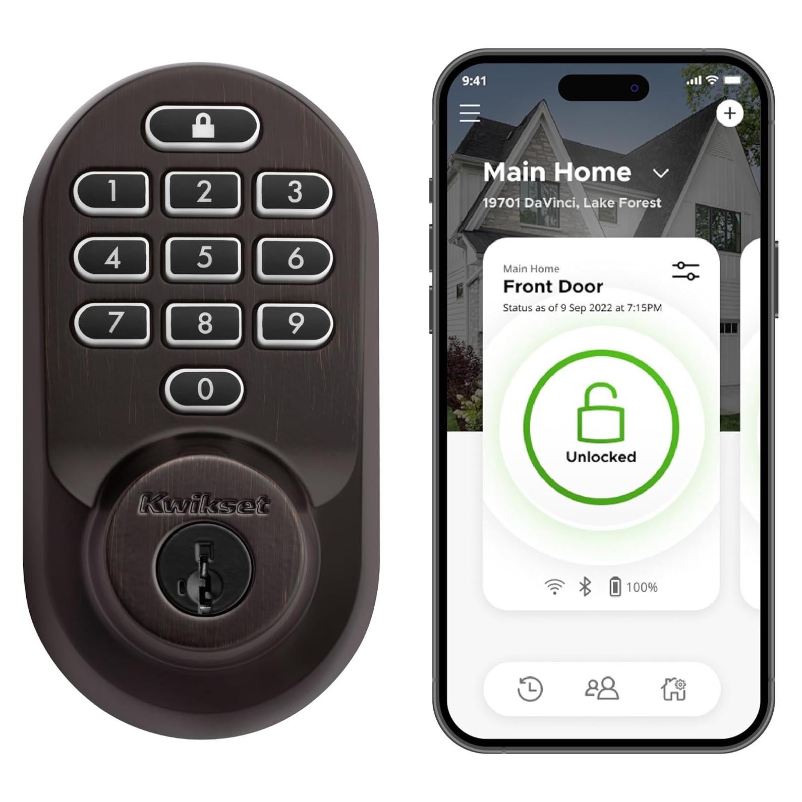 Cerradura Inteligente Kwikset Halo Wi-Fi Teclado Retroiluminado