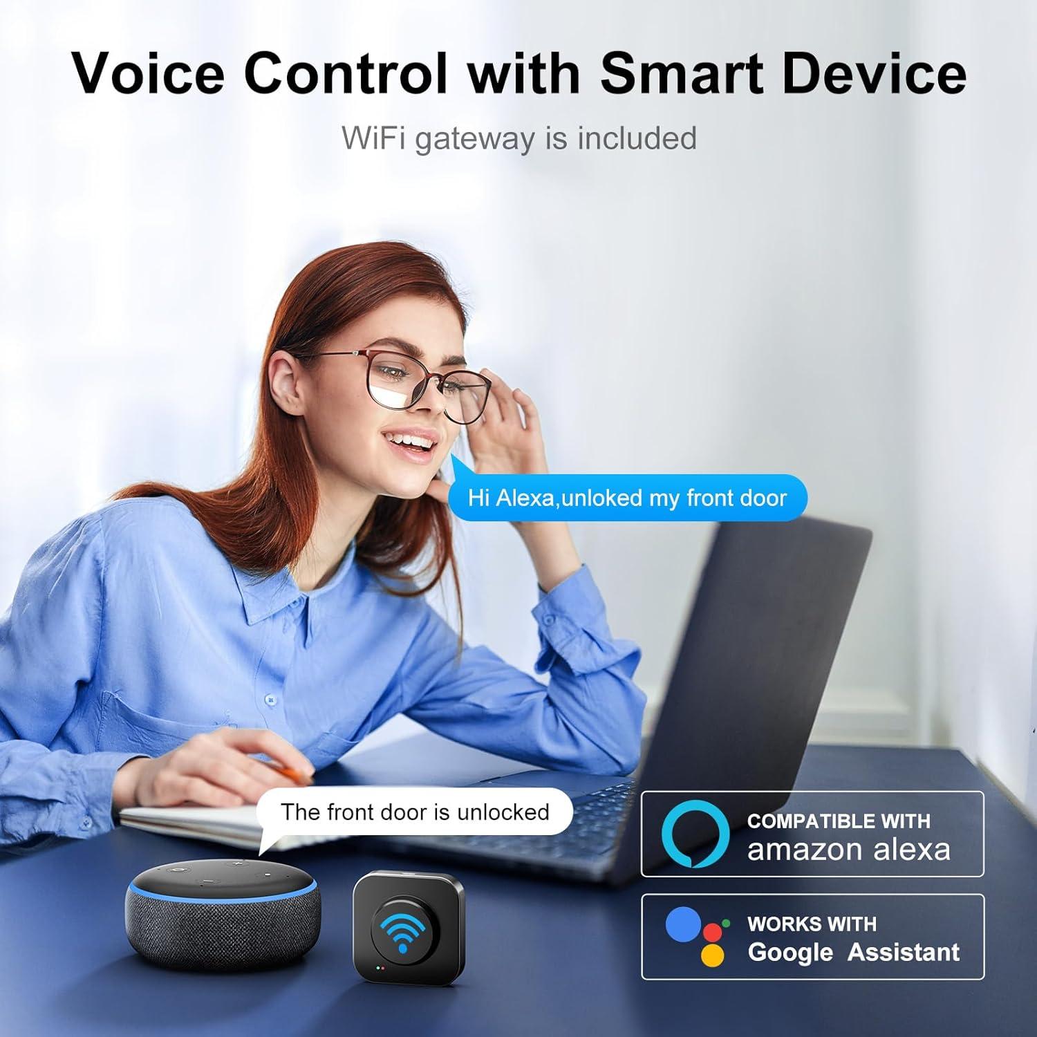 Cerradura Inteligente UYF M4 Pro WiFi con Huella Dactilar