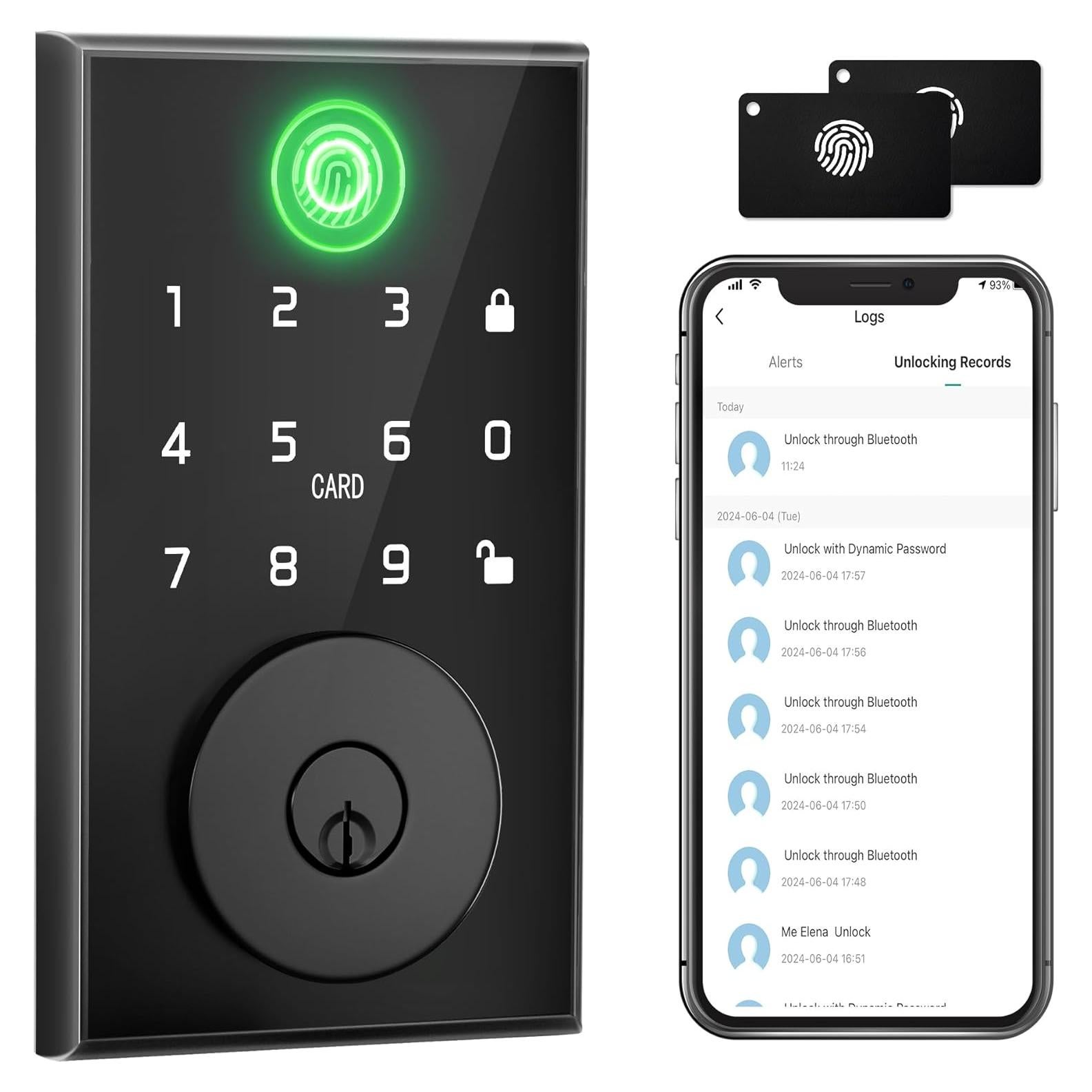 Cerradura Inteligente Klozar Y06 Biométrica con Huella Dactilar