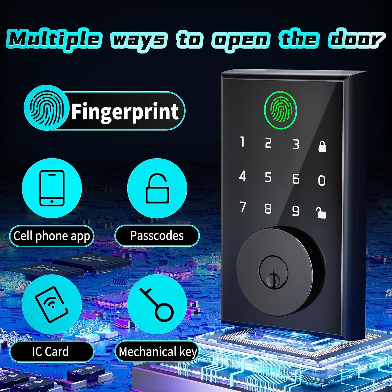 Cerradura Inteligente Klozar Y06 Biométrica con Huella Dactilar