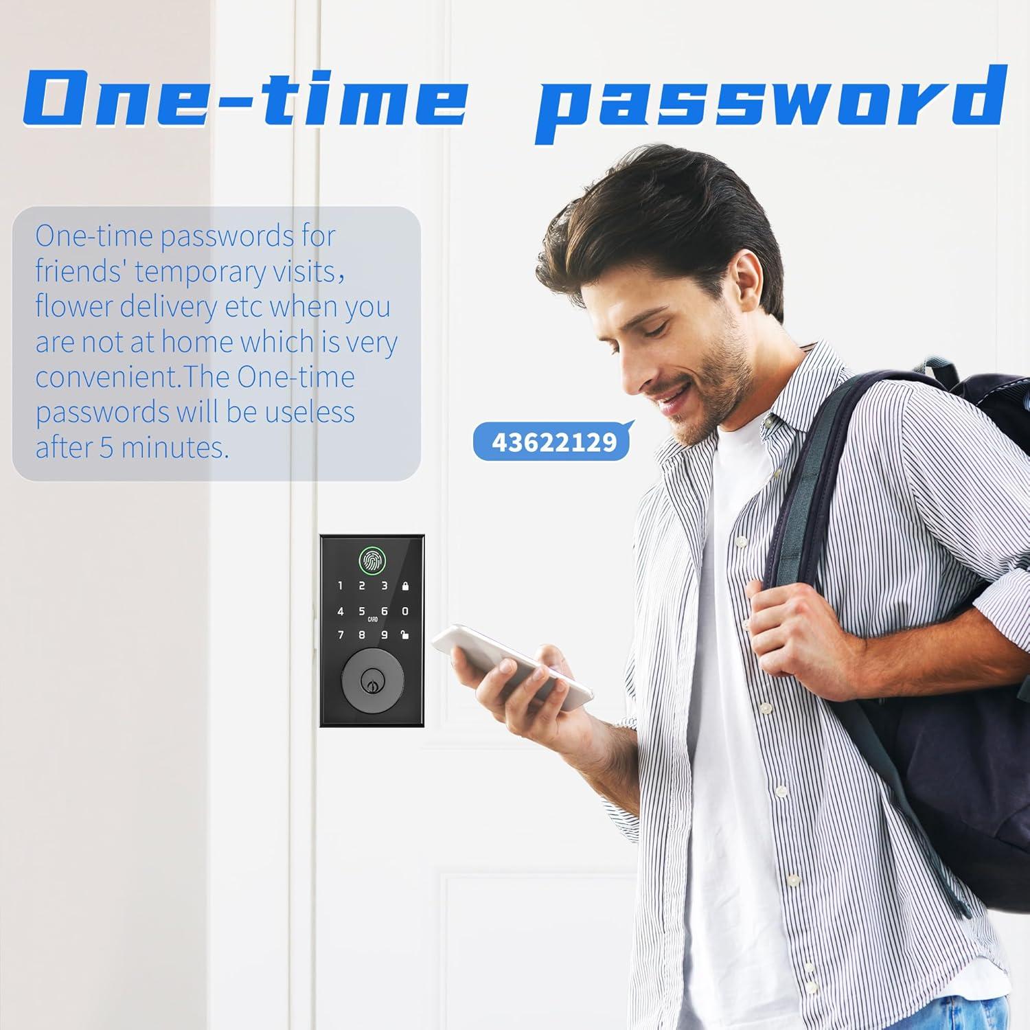 Cerradura Inteligente Klozar Y06 Biométrica con Huella Dactilar