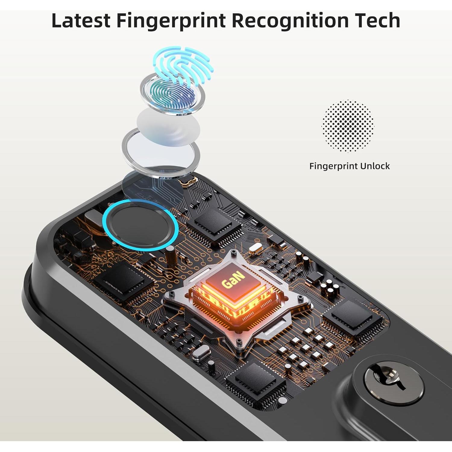 Cerradura Inteligente NUTOMO M3 con Huella Digital y APP