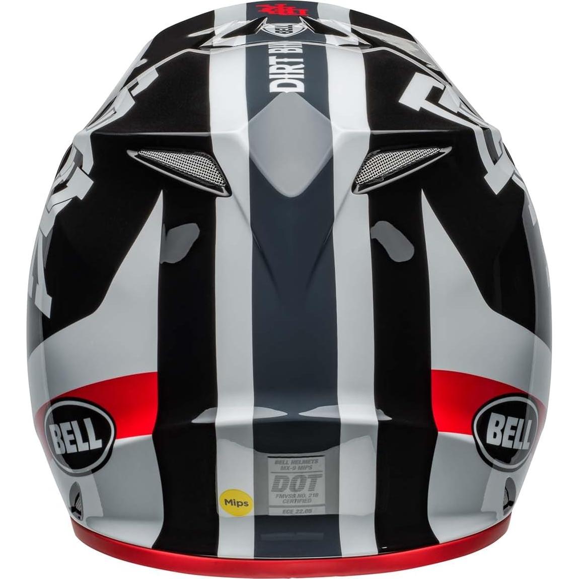 Casco de Motocross BELL MX-9 MIPS Mediano Negro/Blanco