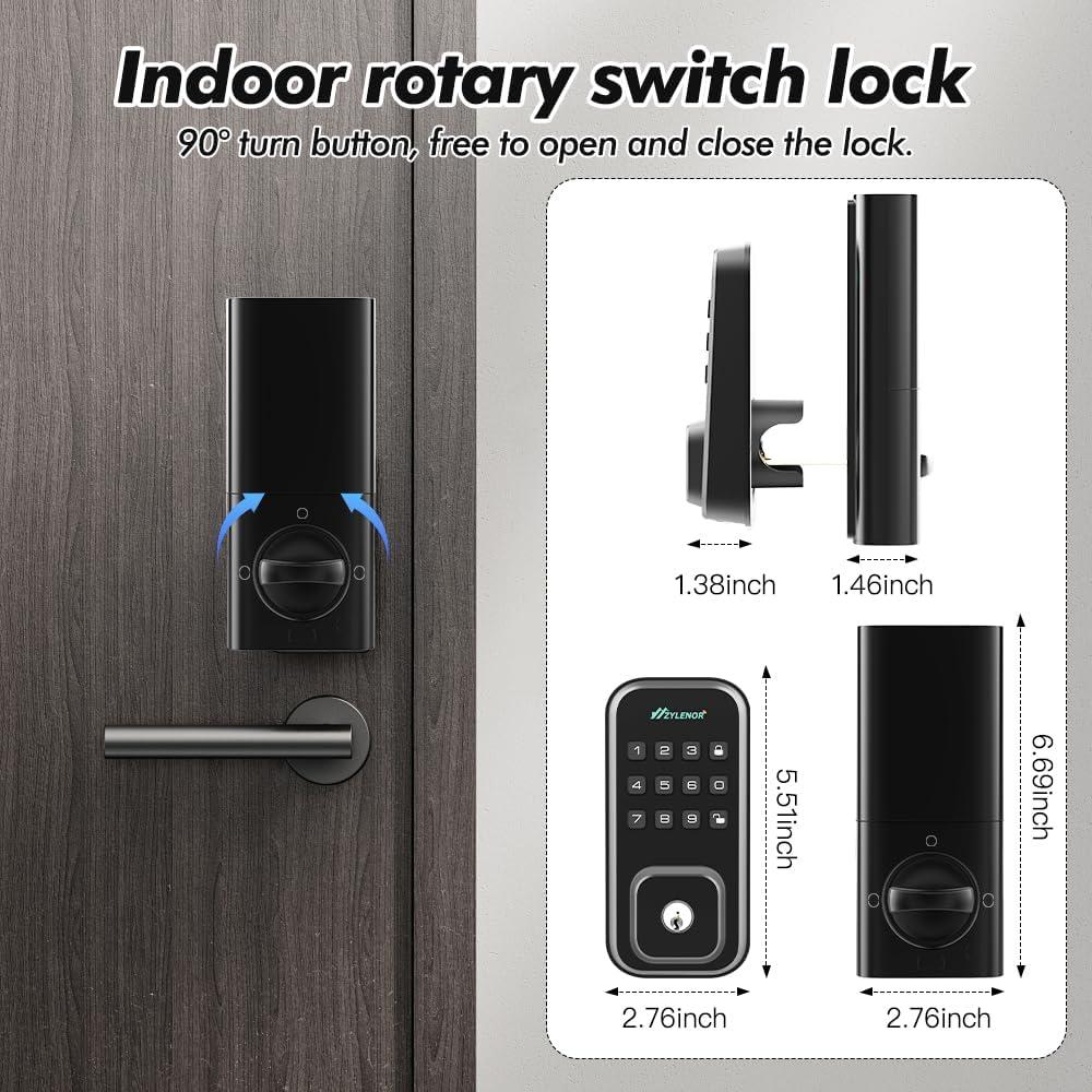 Cerradura Inteligente Zylenor con Teclado Digital y WiFi
