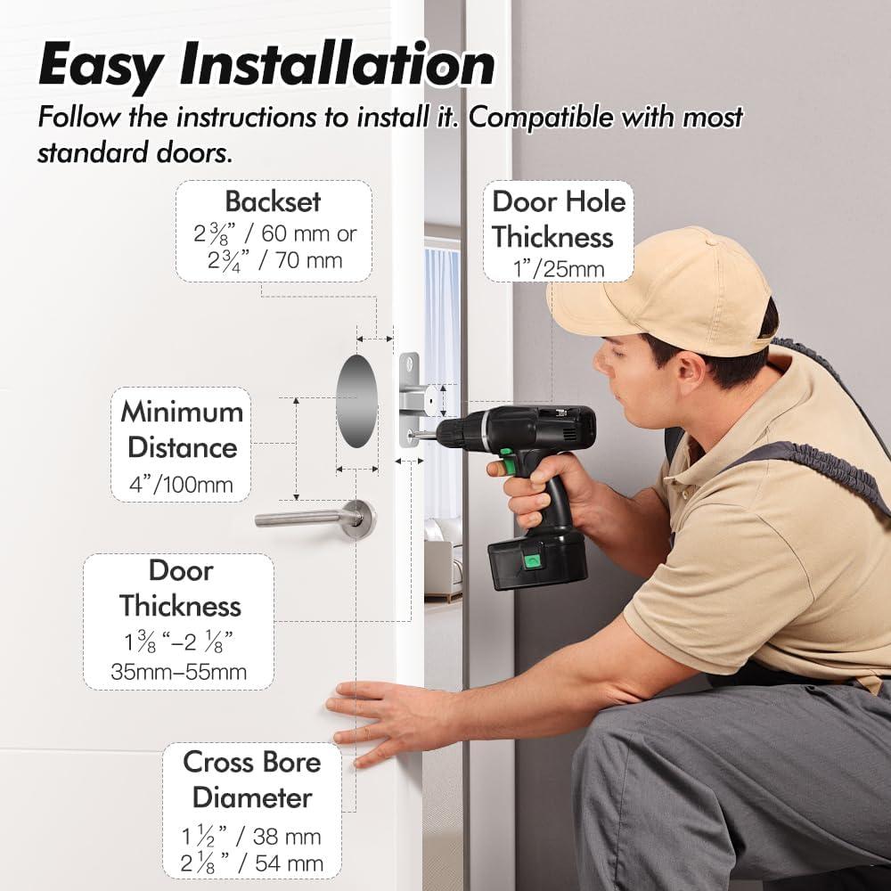 Cerradura Inteligente Zylenor con Teclado Digital y WiFi