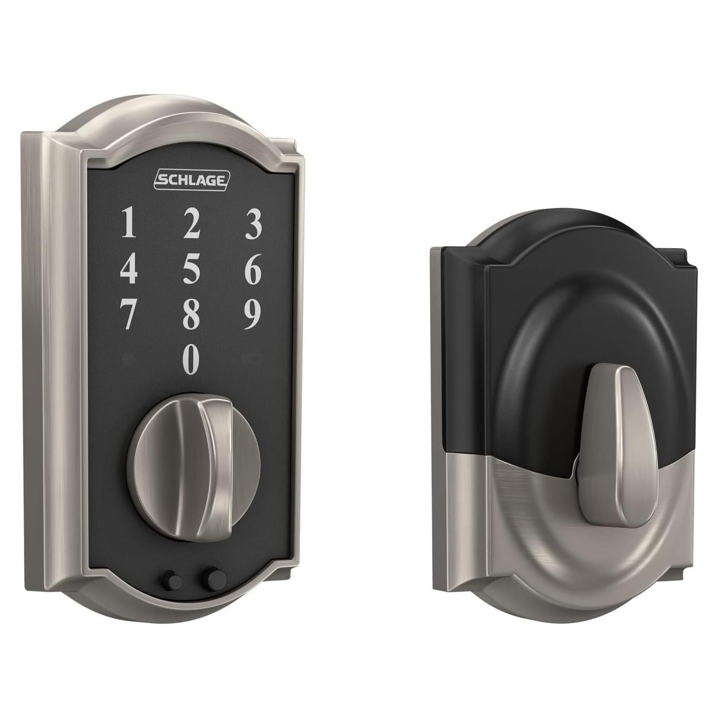 Cerrojo Electrónico Sin Llave Schlage BE375 CAM 619 Níquel Satinado