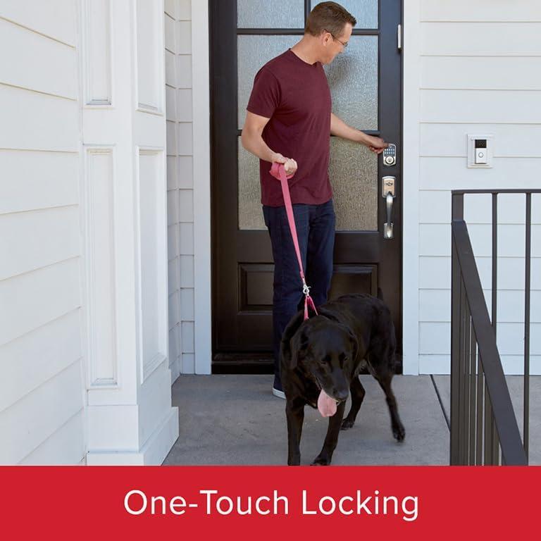 Cerradura Electrónica Kwikset Aura Bluetooth con Manijas Niquel Satinado