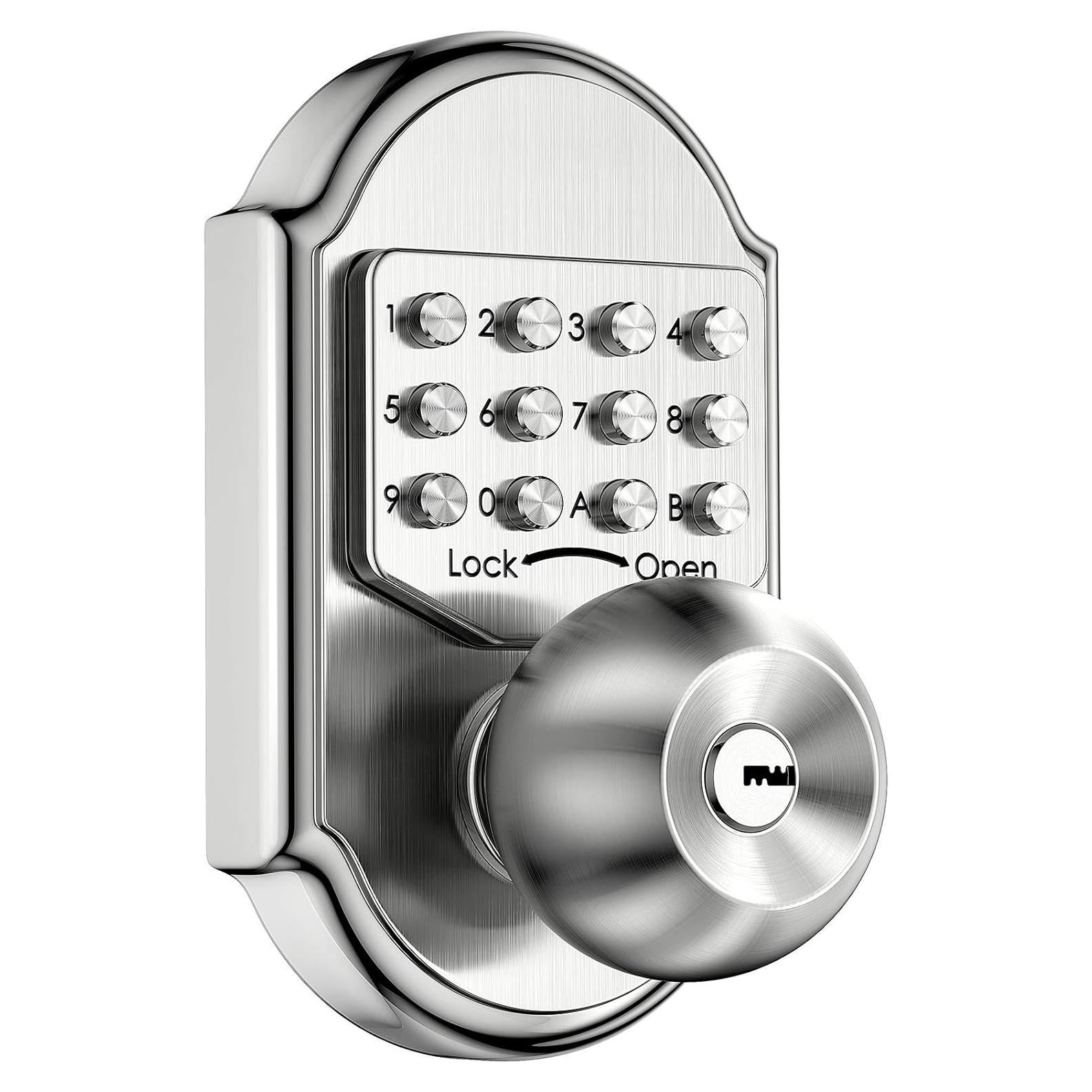 Cerradura de Puerta Teclado Bravex 100% Mecánica Acero Inoxidable