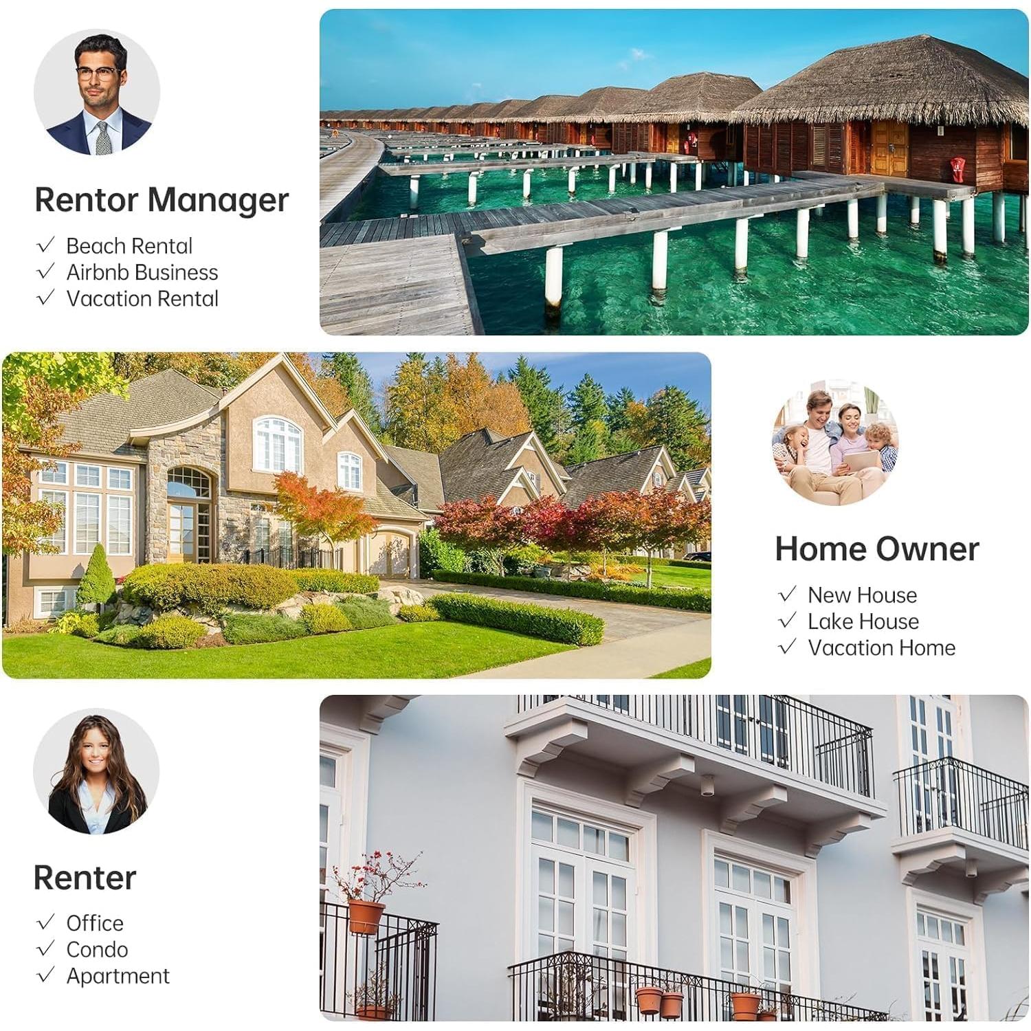 Smart Door Lock WiFi Deadbolt: SMONET Keyless Entry Front Fingerprint Keypad Electronic Digital Locks Alexa Deadbolt Remote Control, Bluetooth APP KeyFob Code Auto-Lock for Home, Black