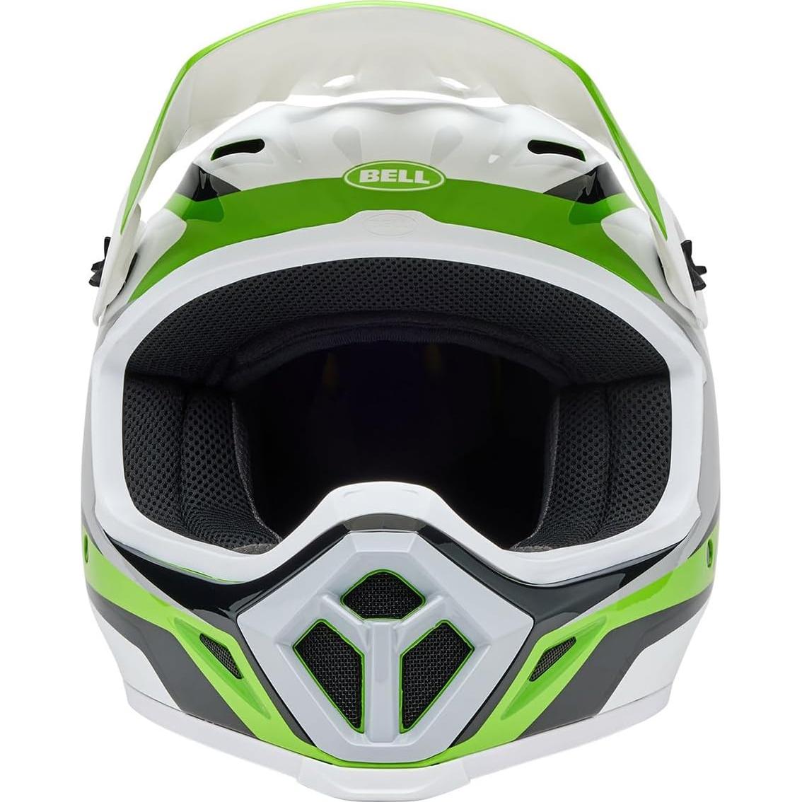 Casco de Motocross BELL MX-9 MIPS Verde Brillante 2,22 kg
