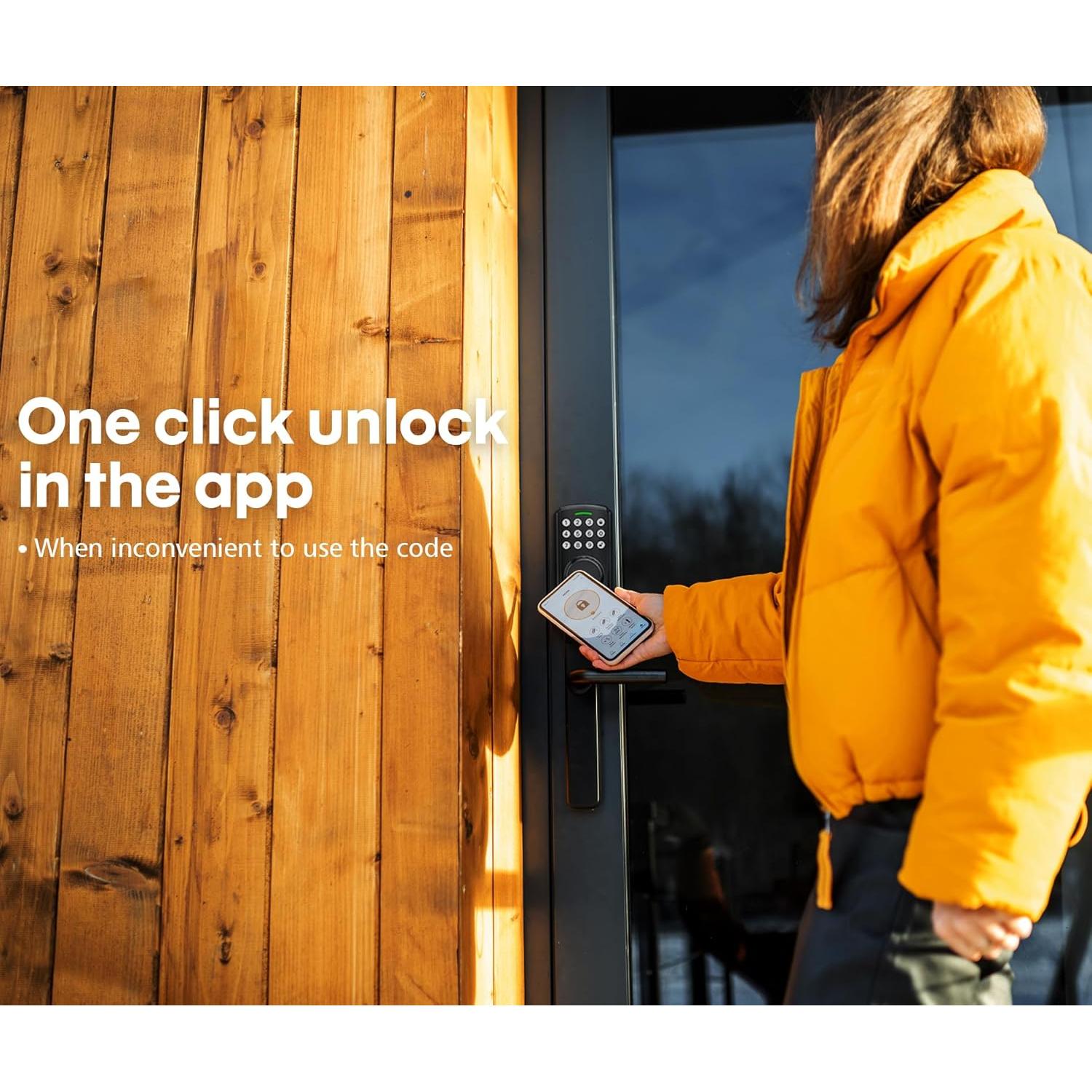 Cerradura Inteligente Hutehoute Wi-Fi Control Remoto IP65