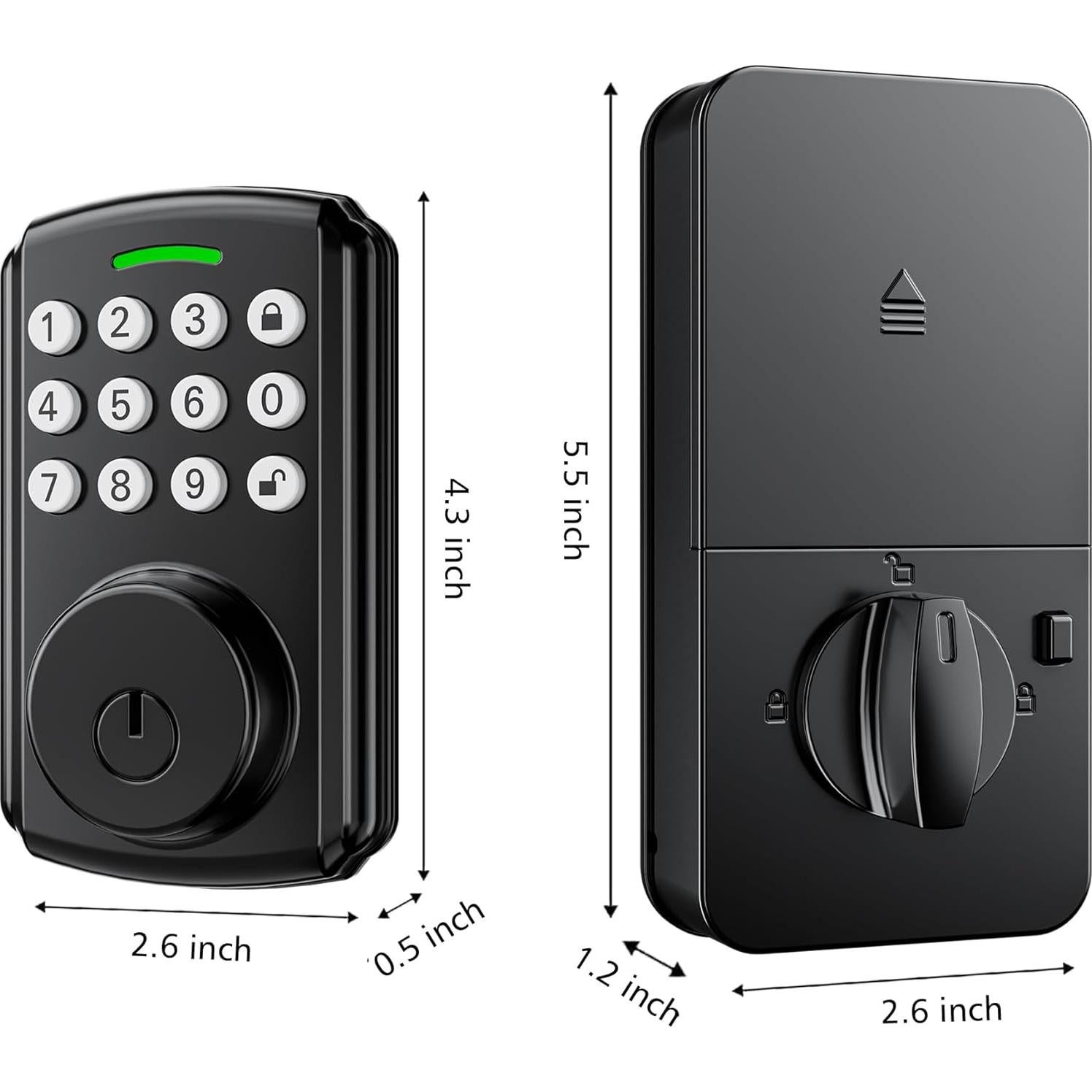 Cerradura Inteligente Hutehoute Wi-Fi Control Remoto IP65