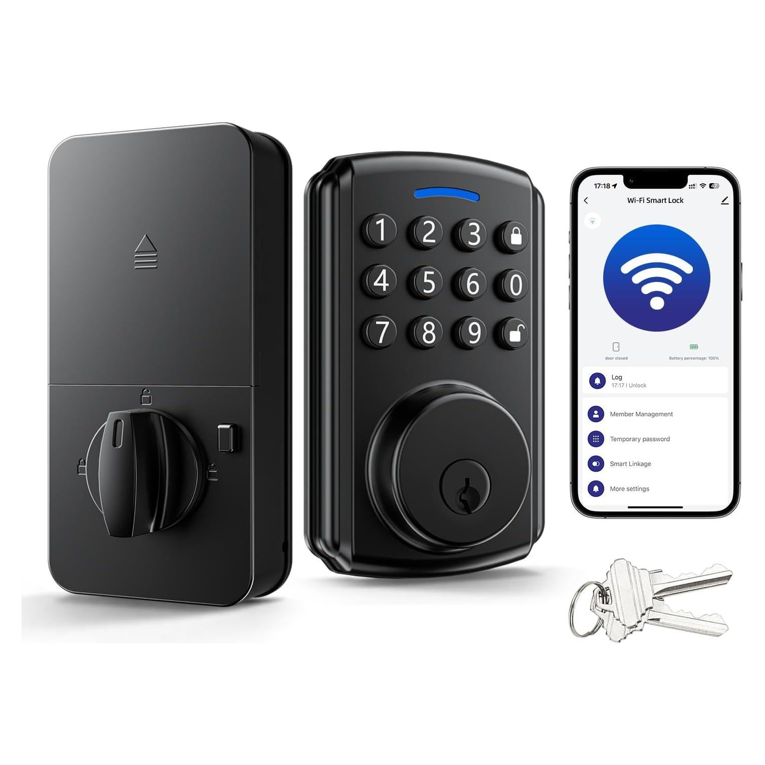 Cerradura Inteligente Relihom RMD01 Wi-Fi Control Remoto