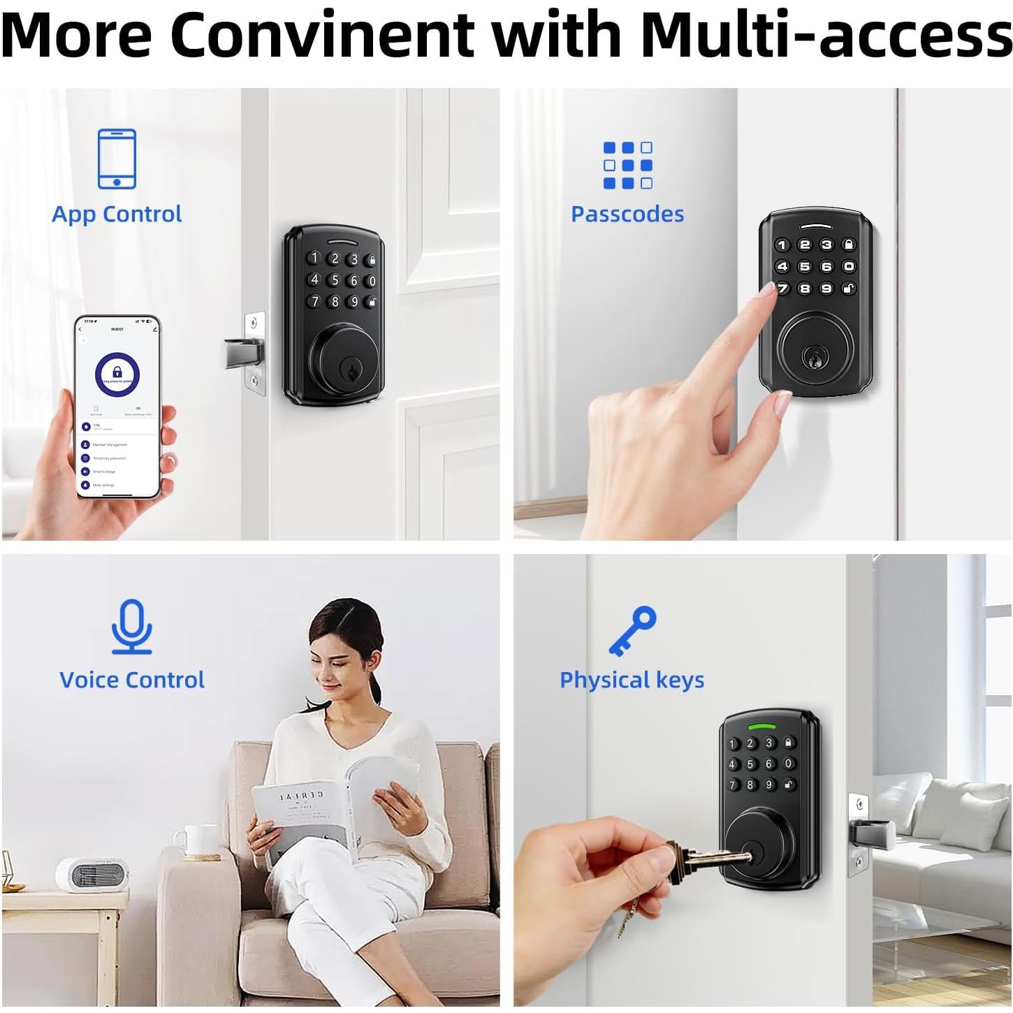 Cerradura Inteligente Relihom RMD01 Wi-Fi Control Remoto