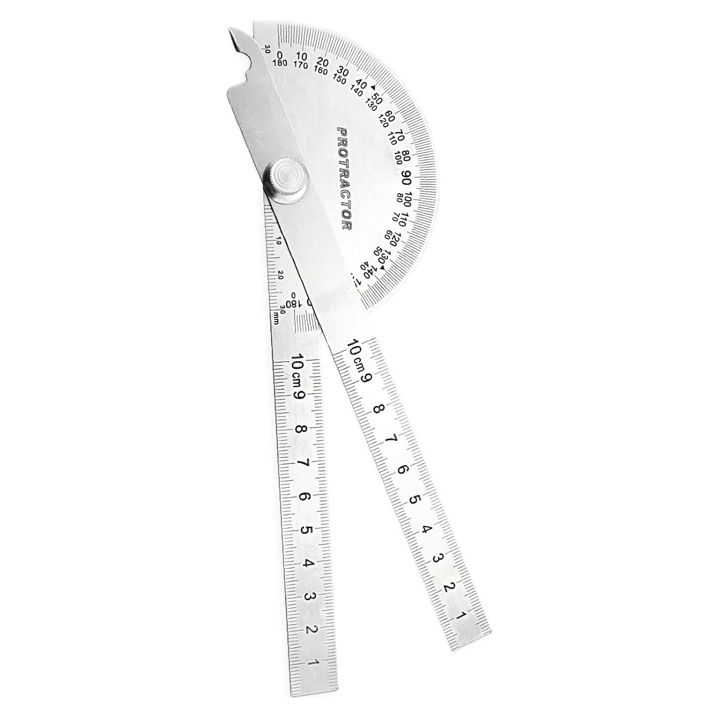 Transportador de Ángulo de Acero Inoxidable Nortools 10 cm