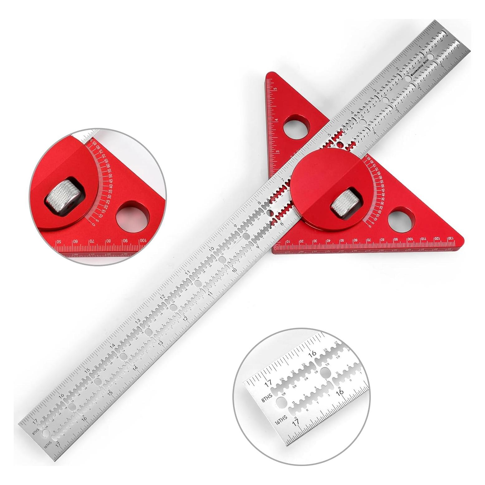 Regla de Biselado Violetfox 43.9cm Ajustable 180 Grados