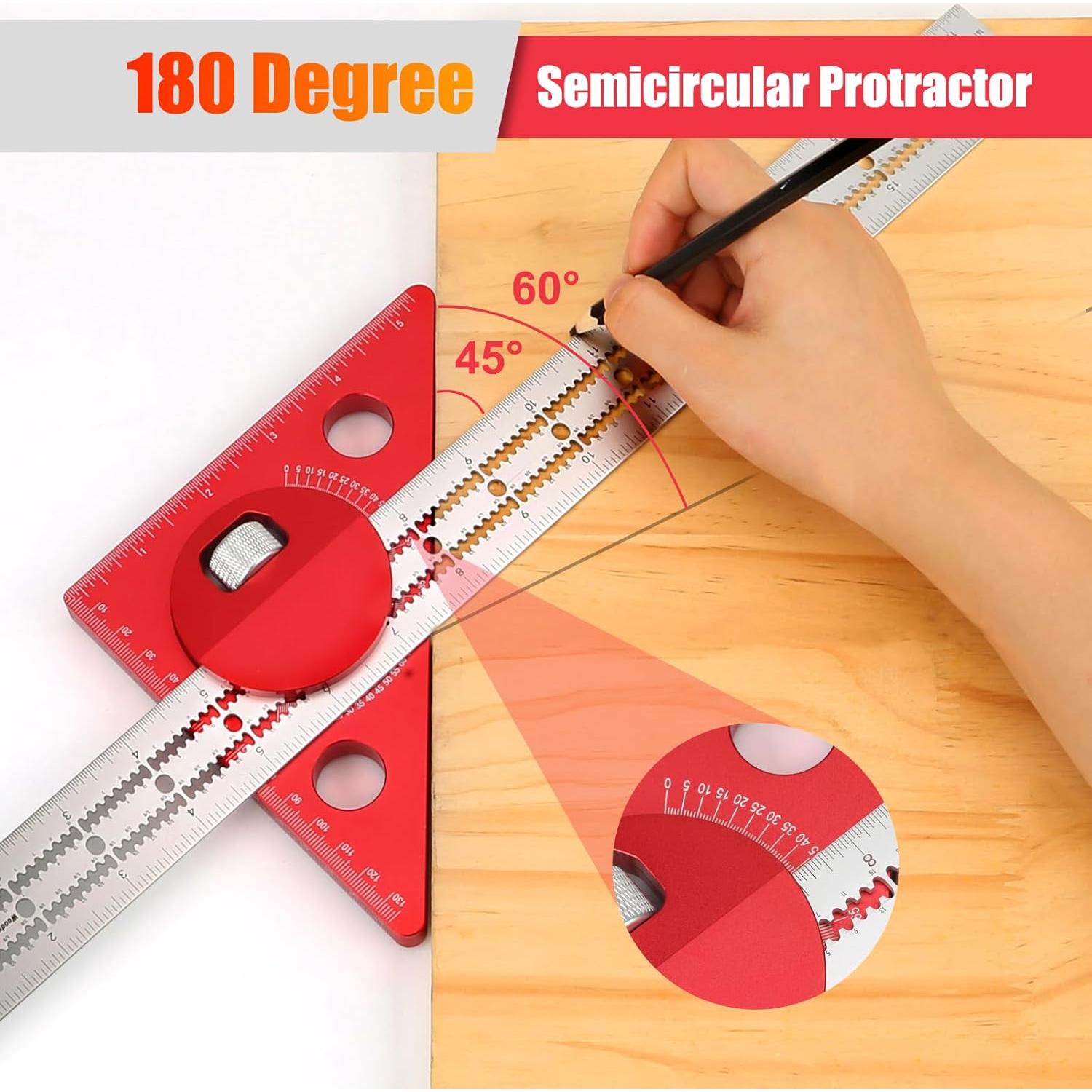 Regla de Biselado Violetfox 43.9cm Ajustable 180 Grados