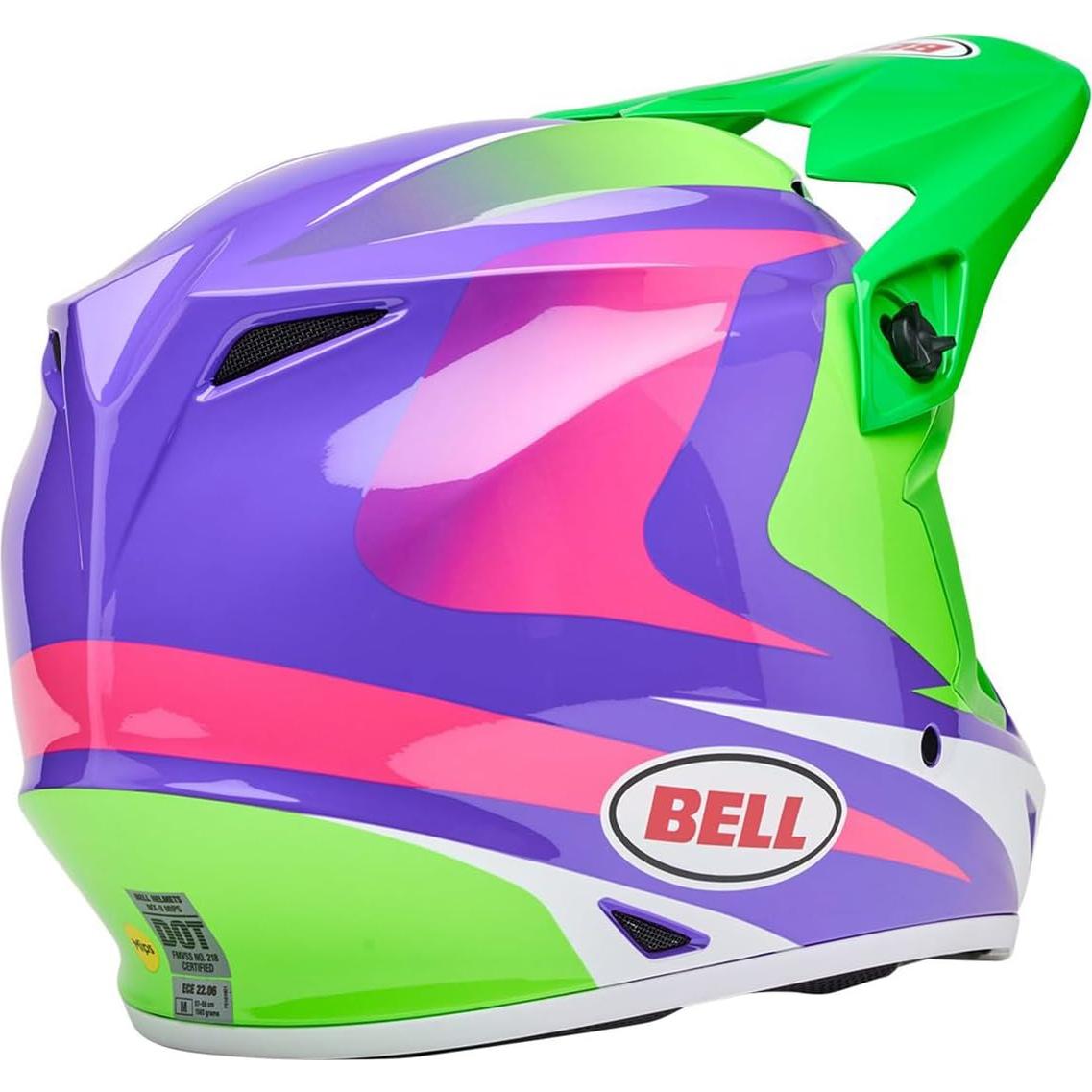 Casco BELL MX-9 MIPS Verde Hi-viz Jackal Mediano
