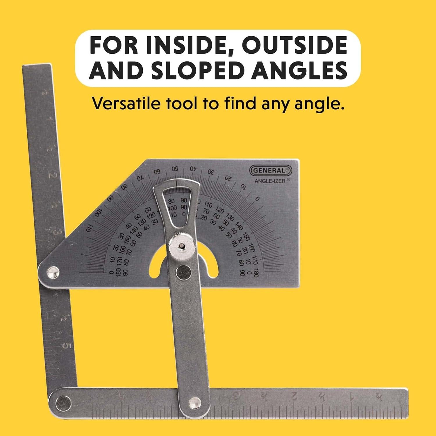 Transportador de Ángulos Acero Inoxidable Herramienta General 39