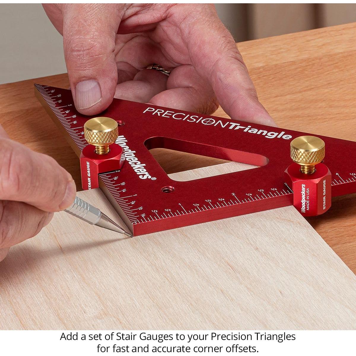 Triángulo de Carpintería Woodpeckers 10.16 cm Aluminio Precisión