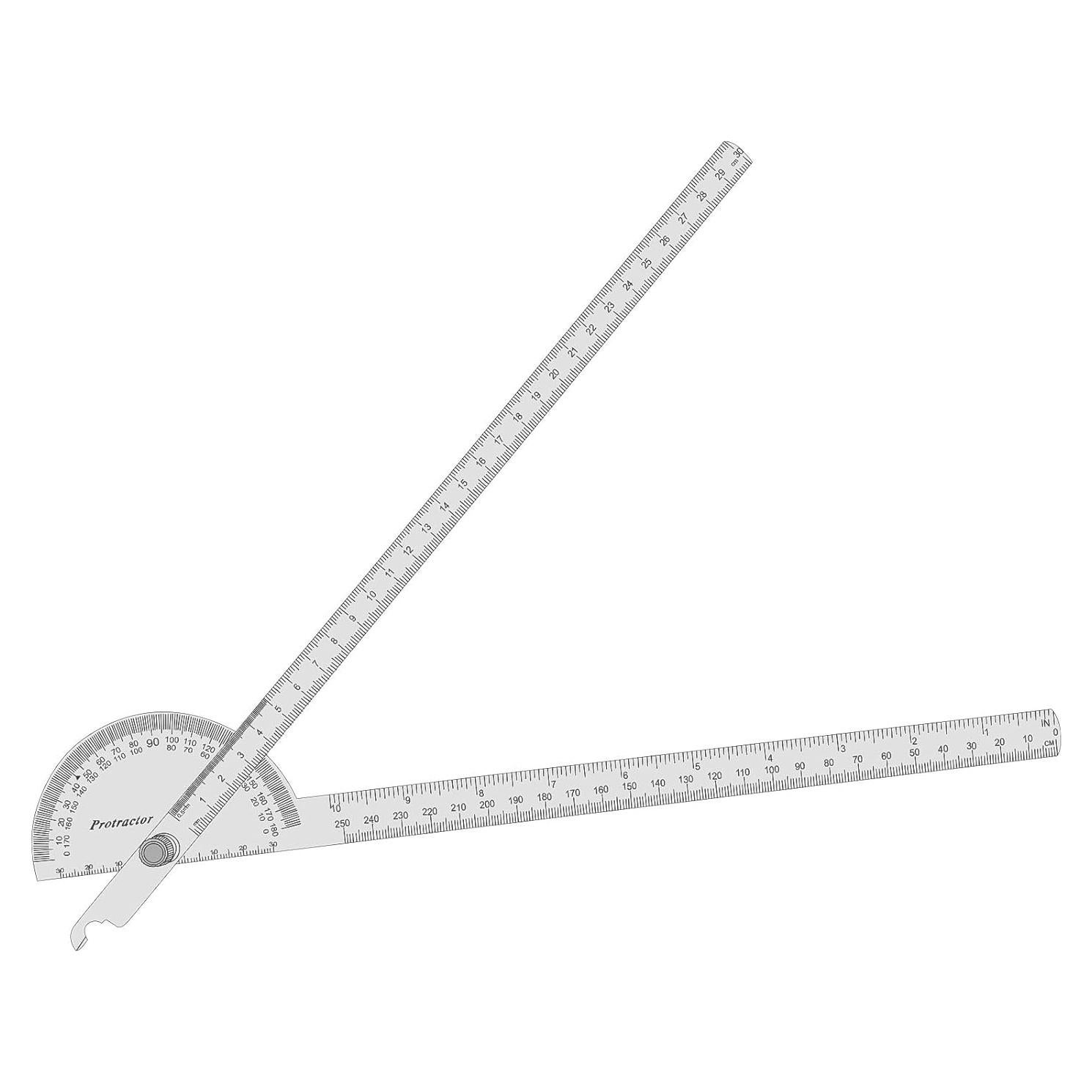 Transportador de Ángulo Ajustable Nortools 30 cm Acero Inoxidable