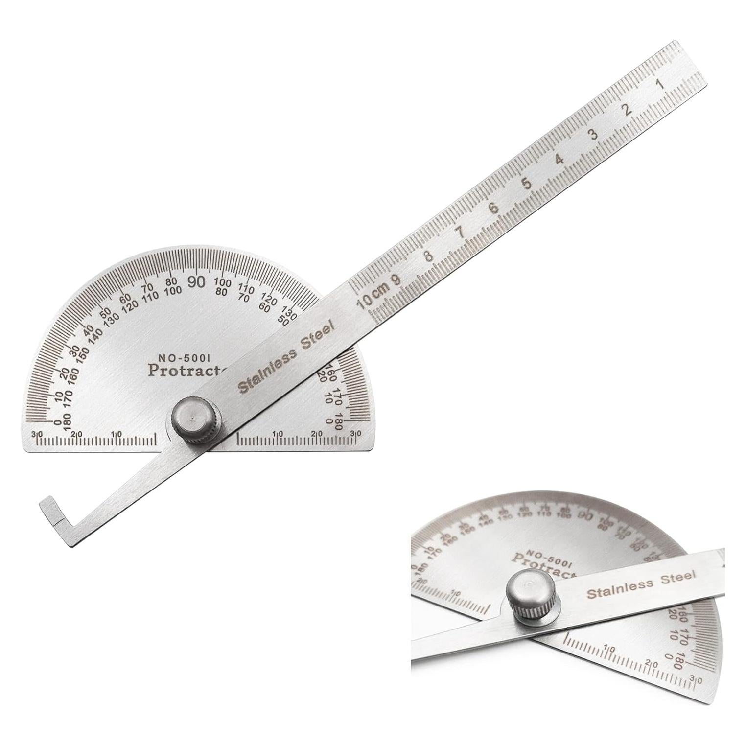 Transportador de Acero Inoxidable 10 cm LYFJXX 0-180 Grados