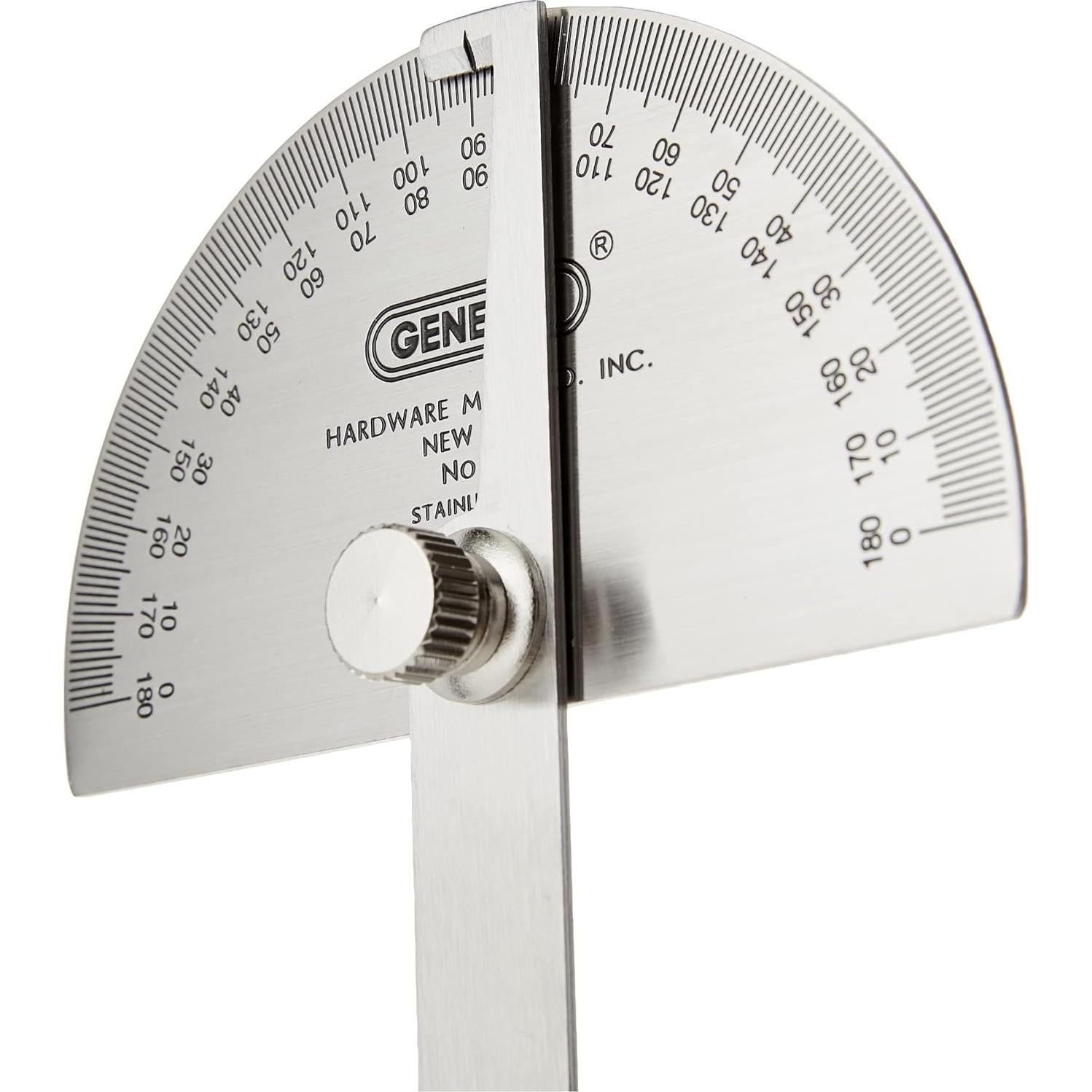 Transportador de Ángulo Ajustable Herramientas Generales 6" Acero Inoxidable