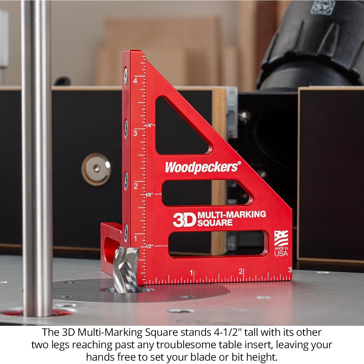 Escuadra de Marcado Múltiple 3D Woodpeckers - Aluminio, Precisión