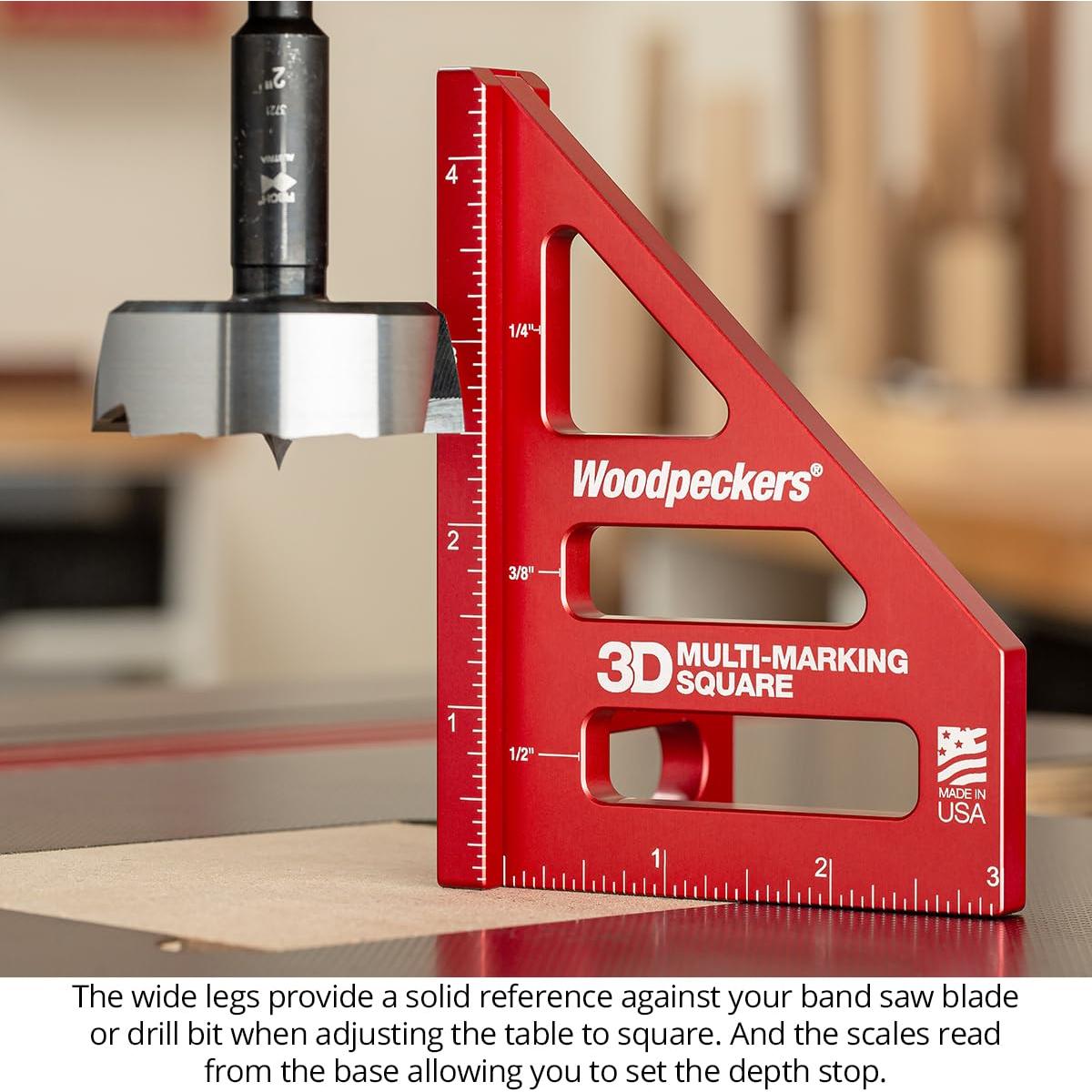 Escuadra de Marcado Múltiple 3D Woodpeckers - Aluminio, Precisión