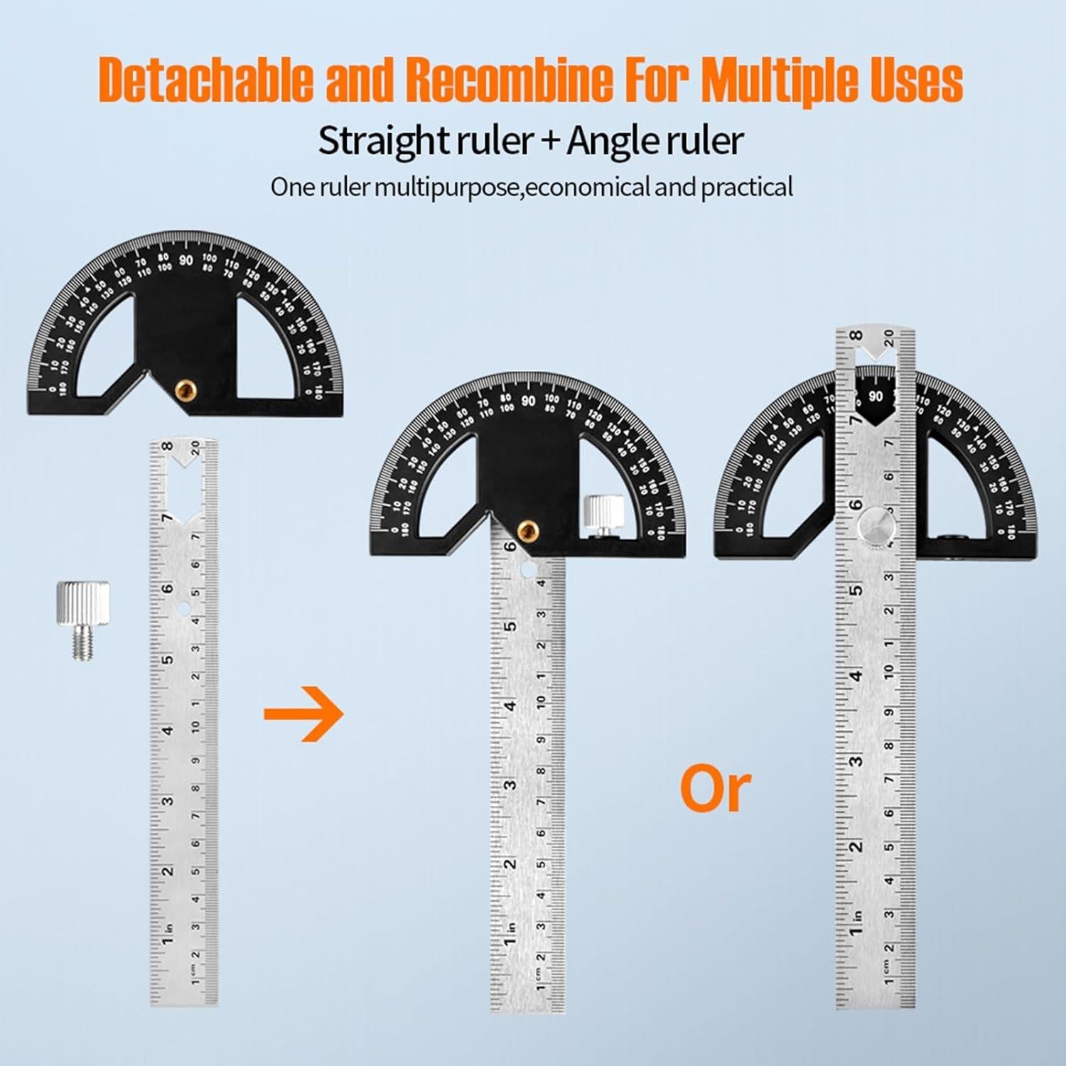 Regla de Ángulo Kurras 30.4 cm para Carpintería y Construcción