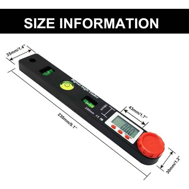 Buscador de Ángulo Digital NORTOOLS 0-360° LCD 7"