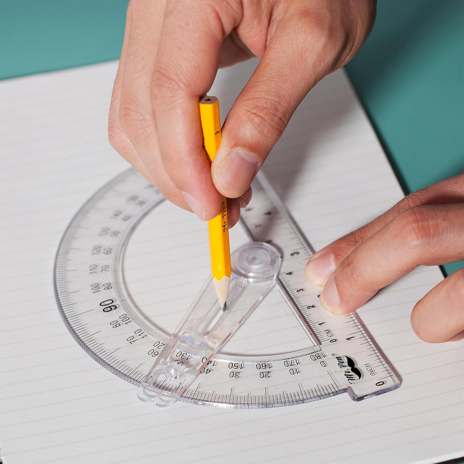 Juego de Geometría Mr. Pen 15 Piezas con Compases y Transportador