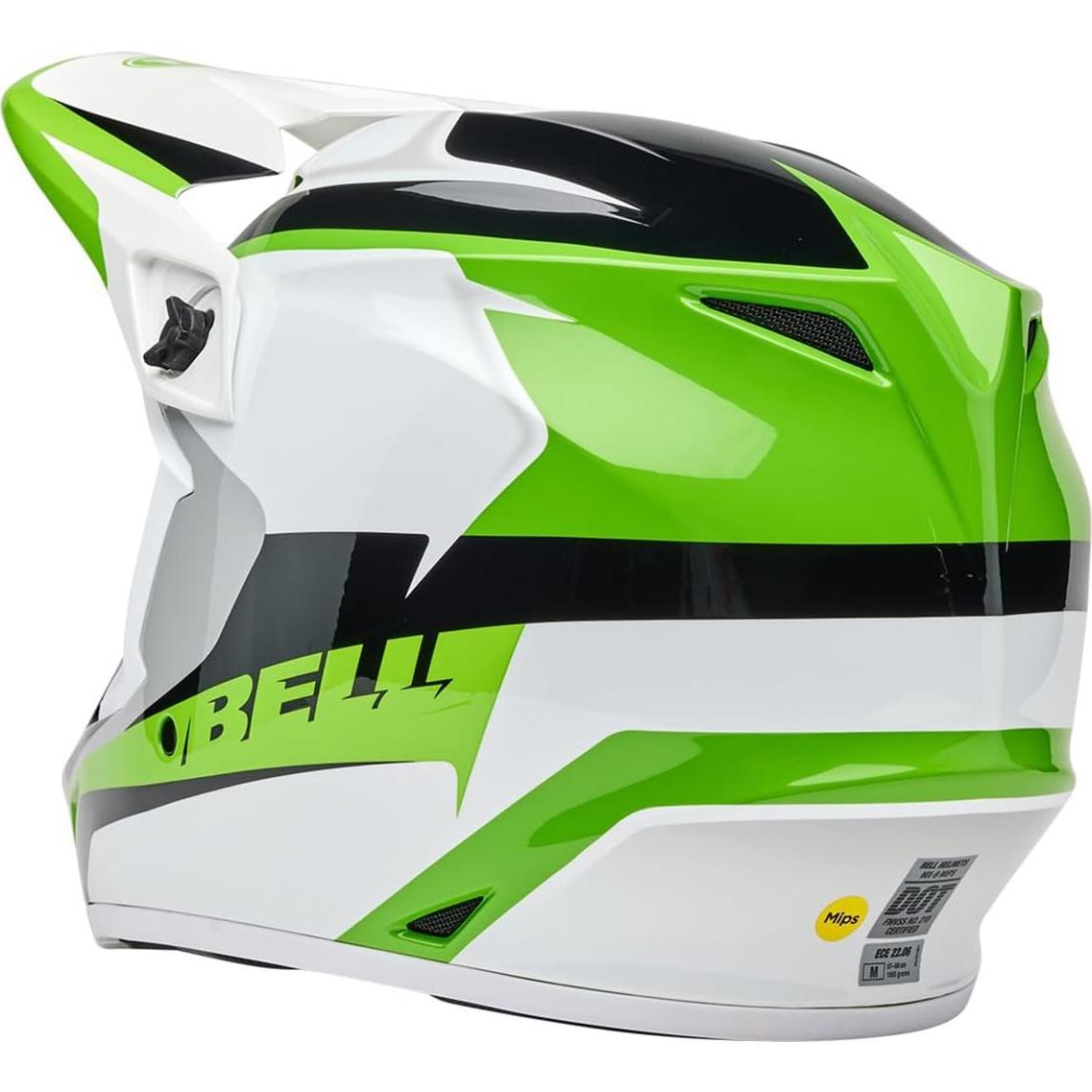 Casco de Motocross BELL MX-9 MIPS Verde Brillante Mediano