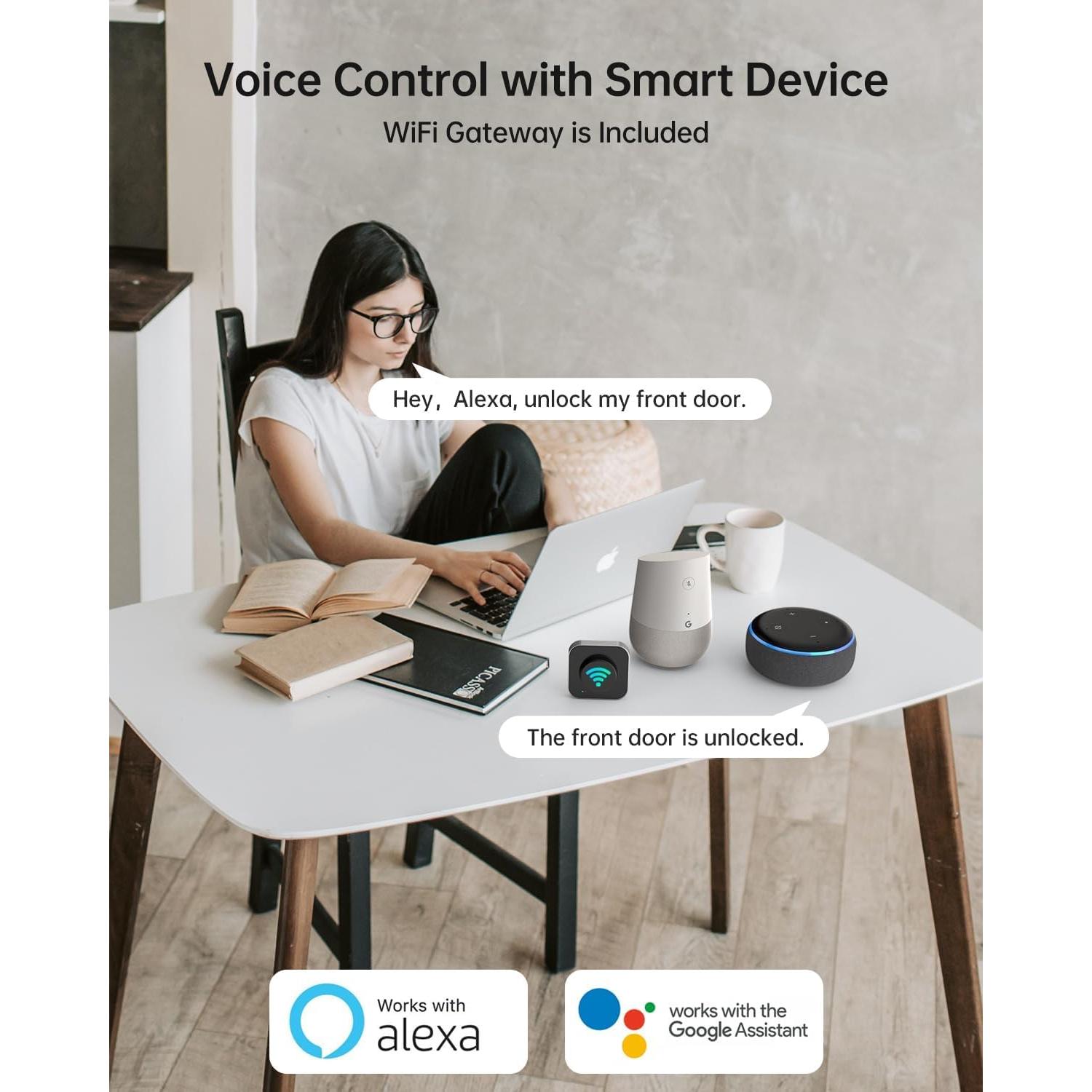 Cerradura Inteligente UYF WiFi con Huella Dactilar y Teclado