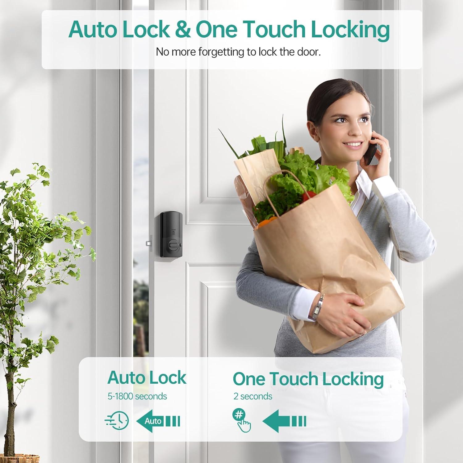 Cerradura Inteligente Hornbill A5 con Huella Digital y Bluetooth