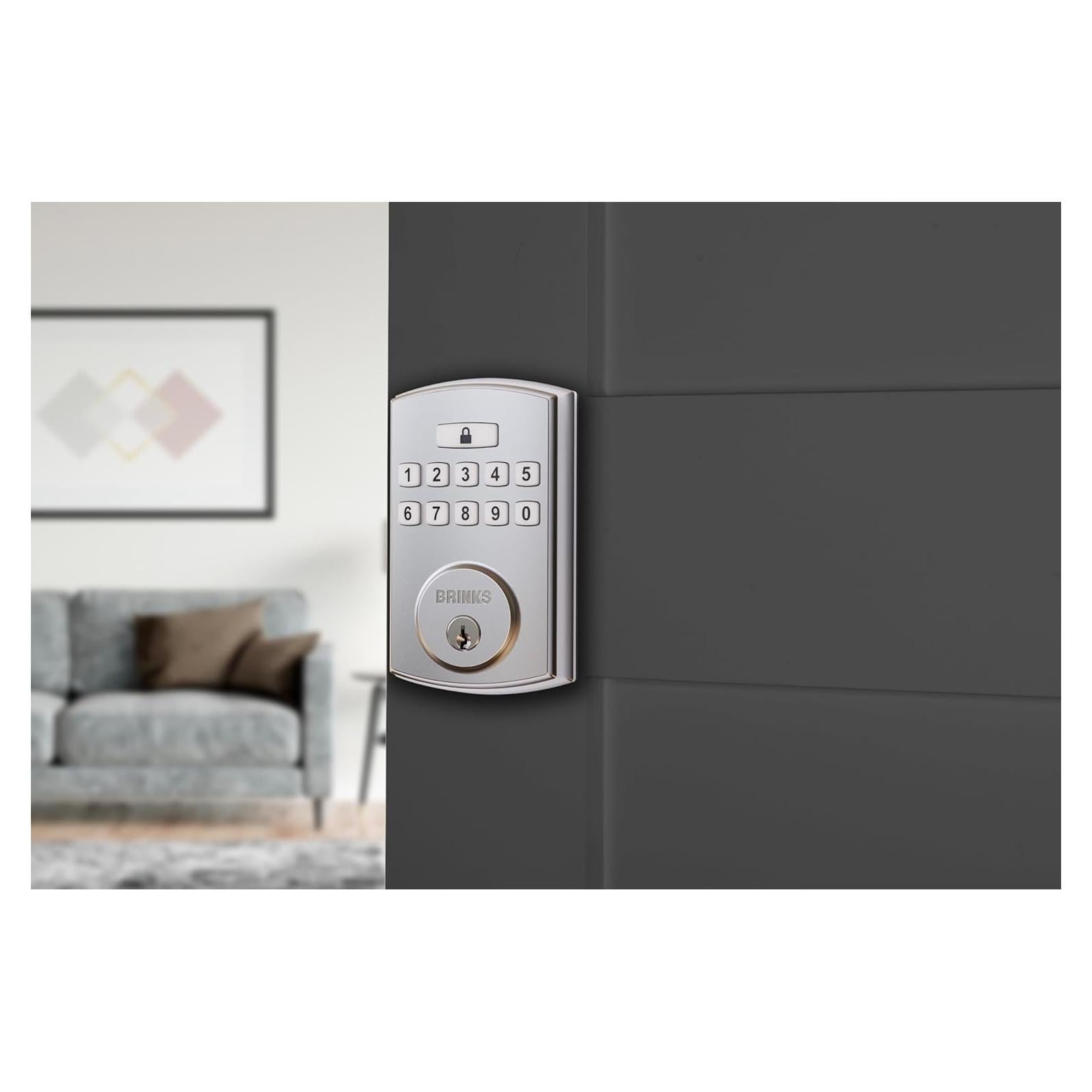 Cerradura Electrónica de Teclado Brinks, Seguridad Alta, 50 Códigos