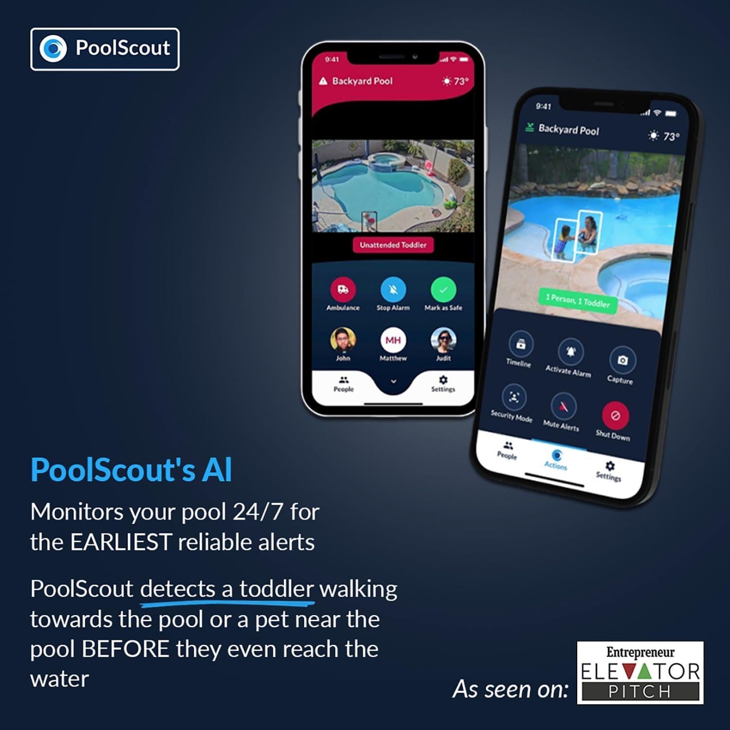 Sistema de Alarma de Seguridad para Piscinas PoolScout - Batería y Solar