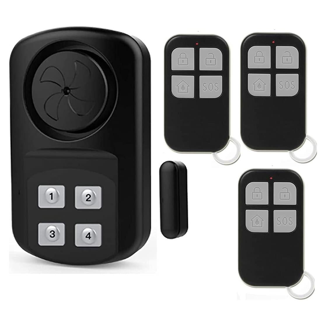 Alarma de Puerta Inalámbrica YisTech con 3 Control Remoto 140 dB