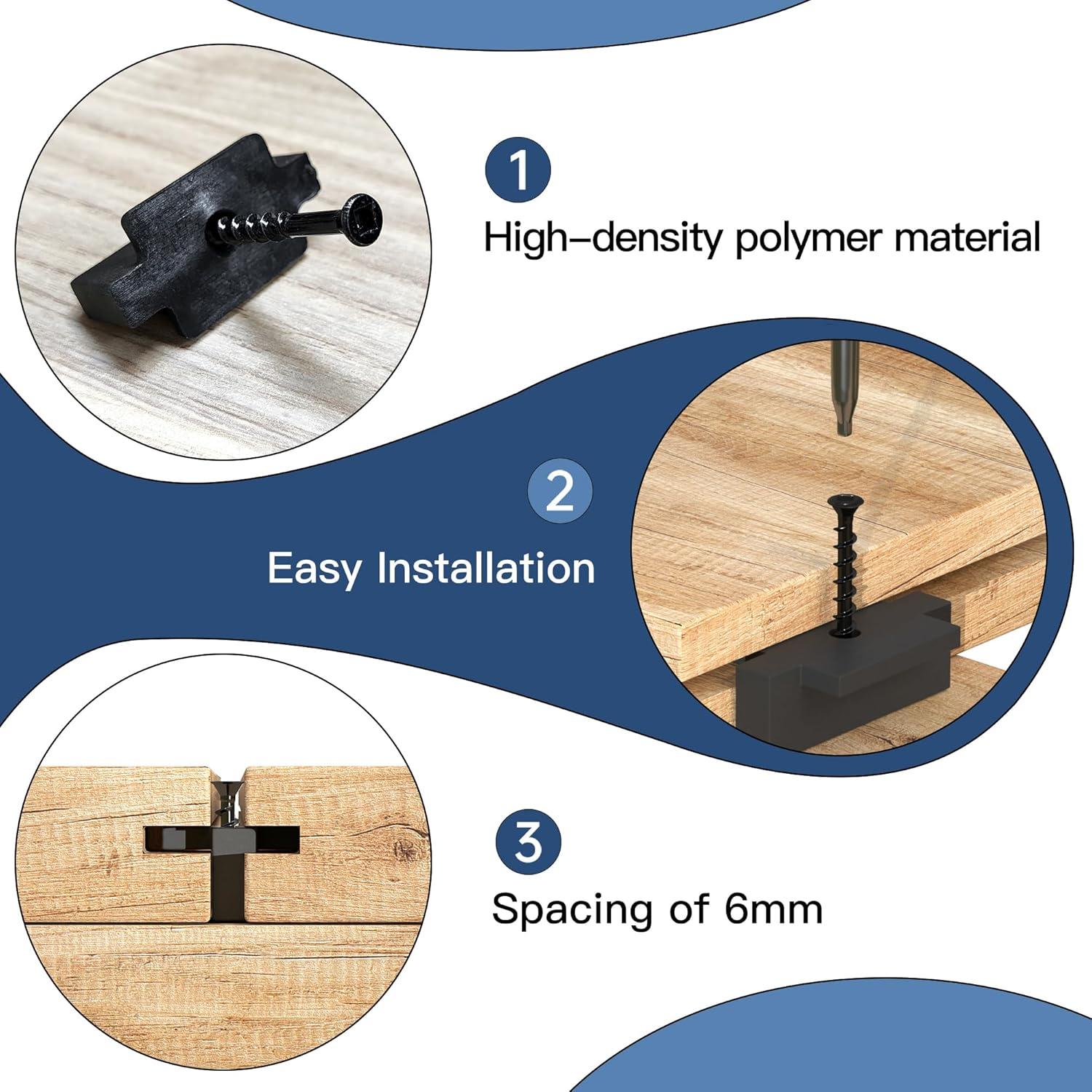 1000 Sujetadores Ocultos de Deck Tanghomi Nylon 7.05 kg