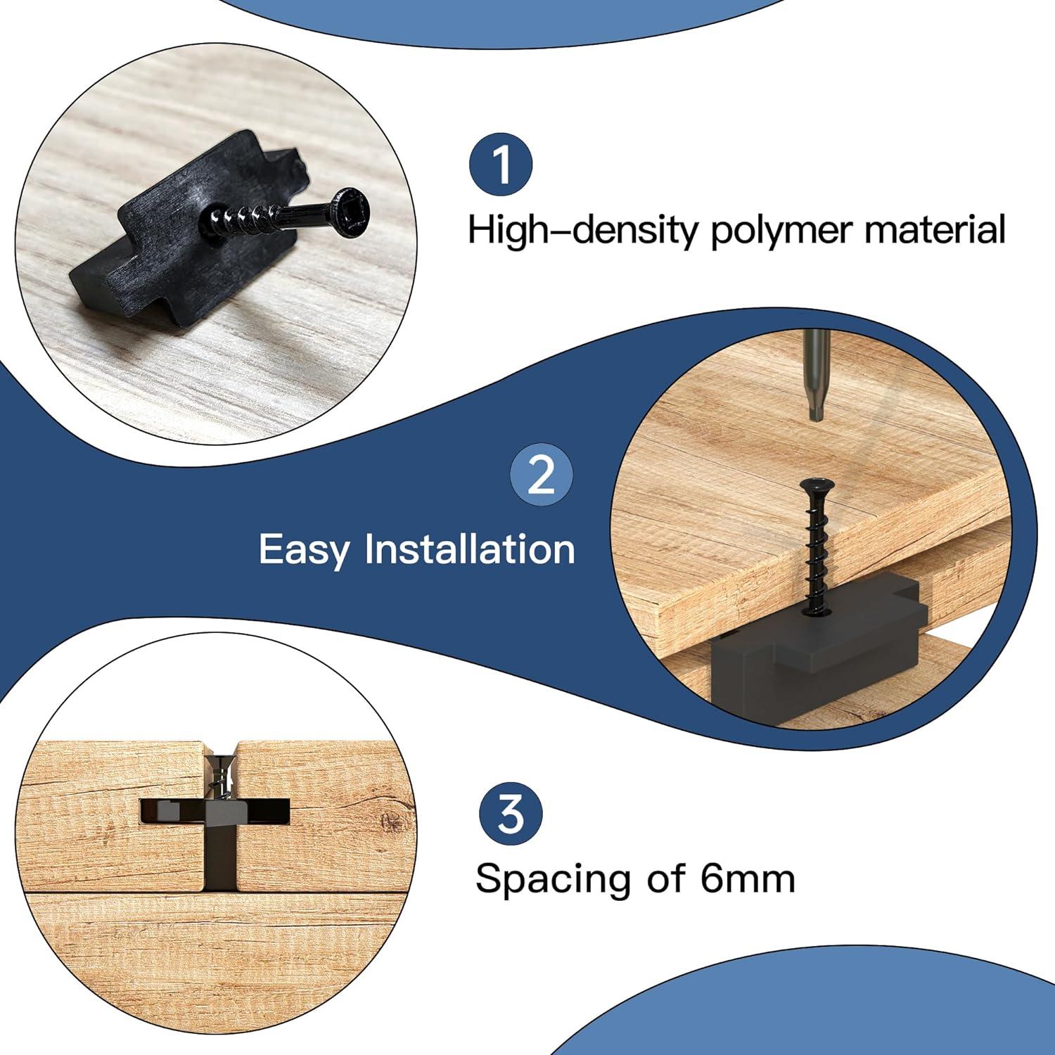 Sujetadores Ocultos para Deck LPET 250 Piezas Nylon