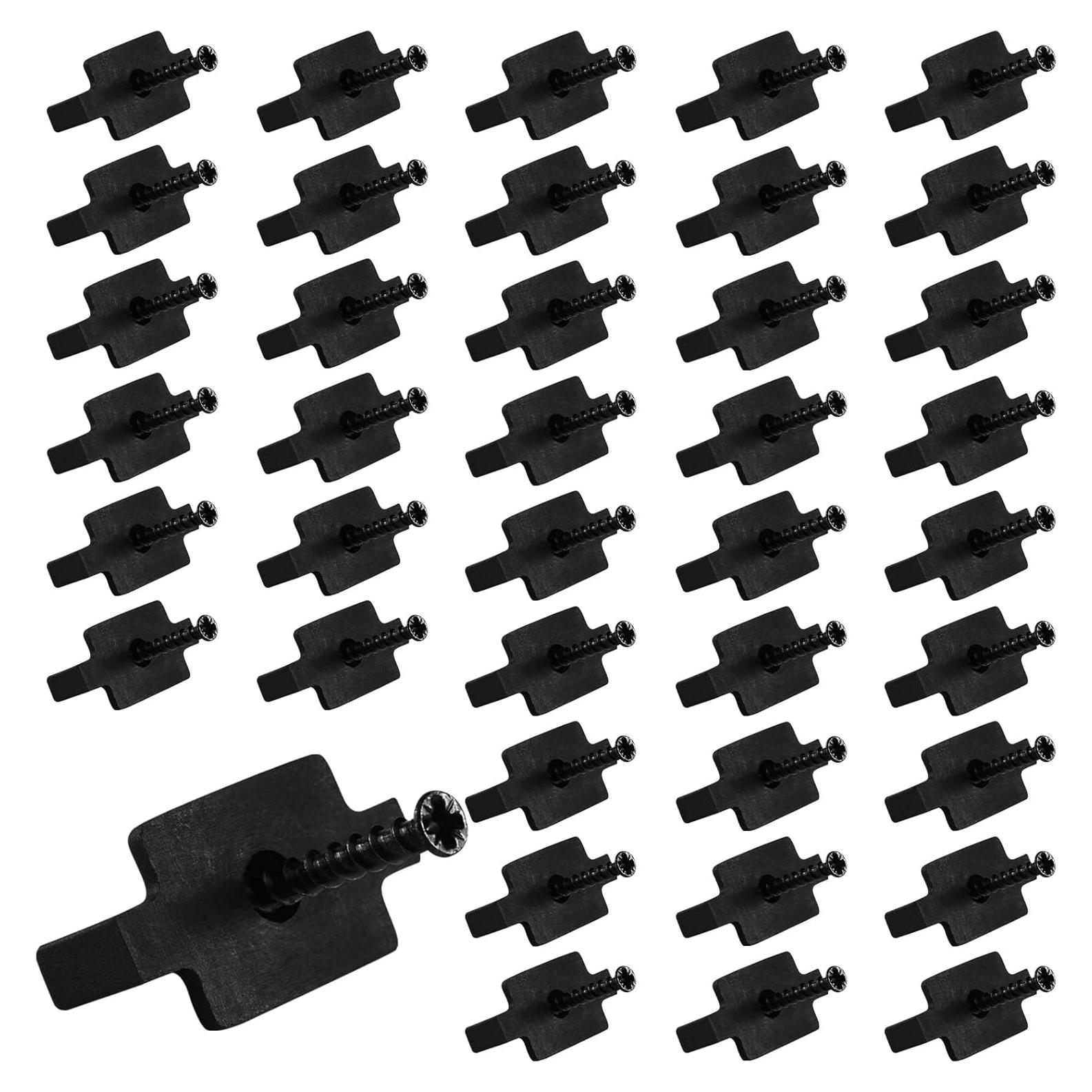 Clips de Nylon para Deck Bucherry - 500 Piezas con Tornillos