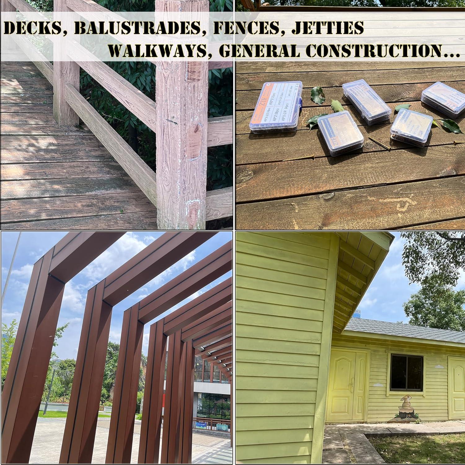 Tornillos para Madera ZTF #14 x 73 mm 20PCS Alta Resistencia