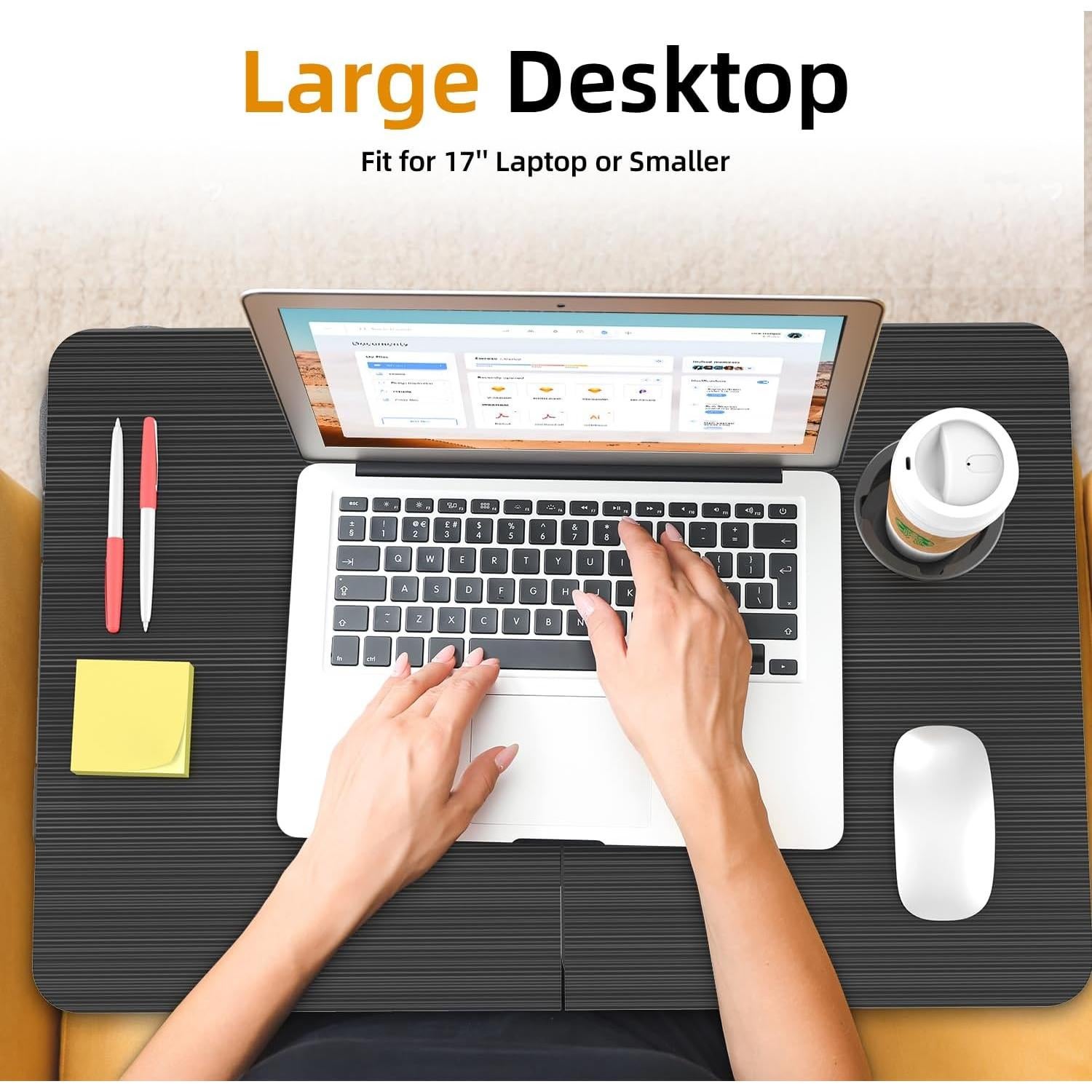 Escritorio Plegable para Laptop BUYIFY Negro 59x40 cm