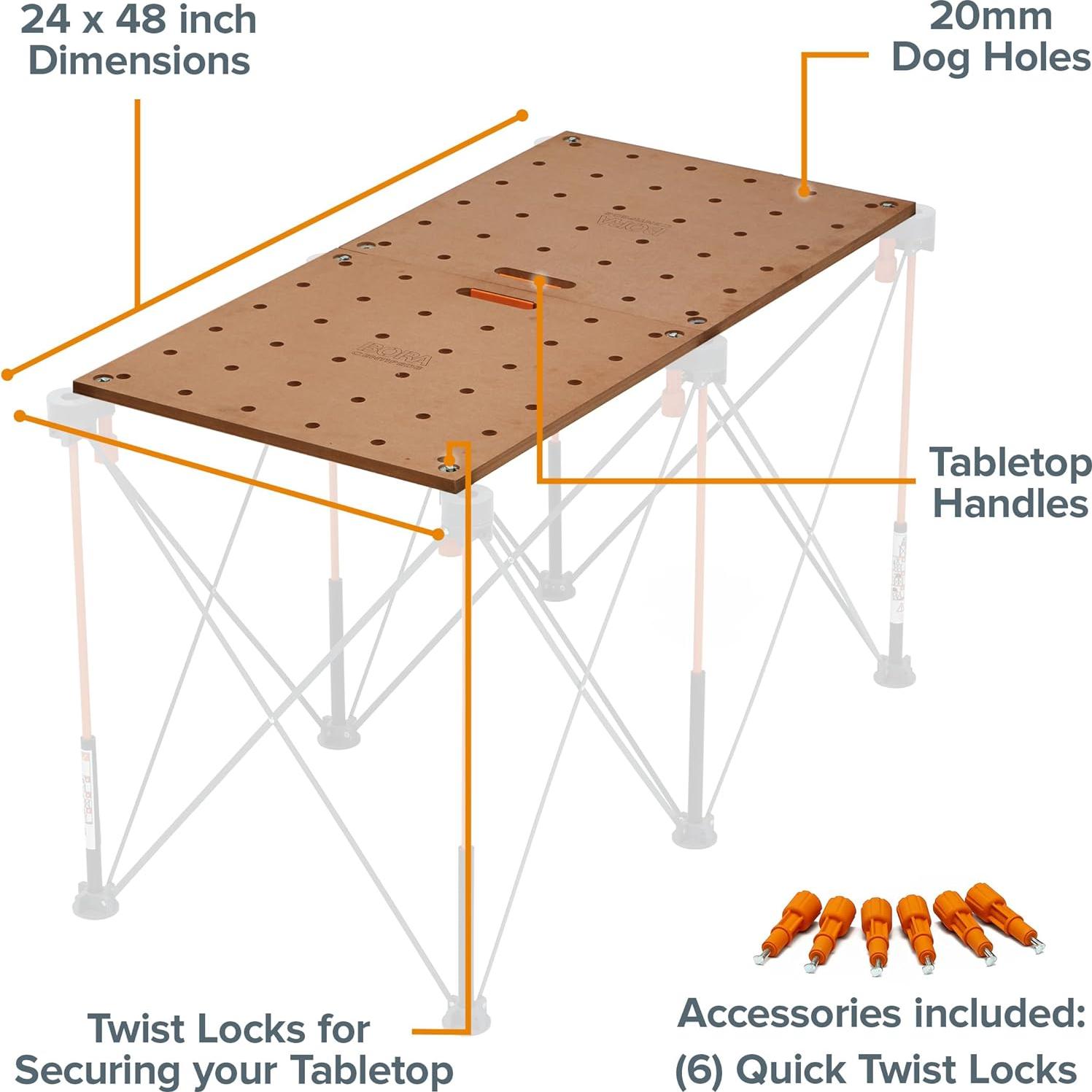 Superficie de Mesa de Trabajo BORA Centipede CK22TM 610x1200mm