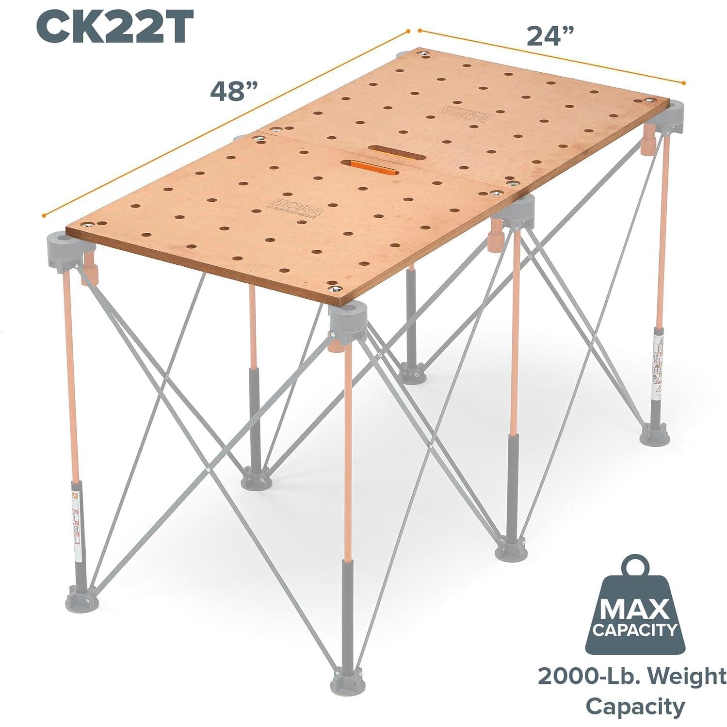 Superficie de Mesa de Trabajo BORA Centipede CK22TM 610x1200mm