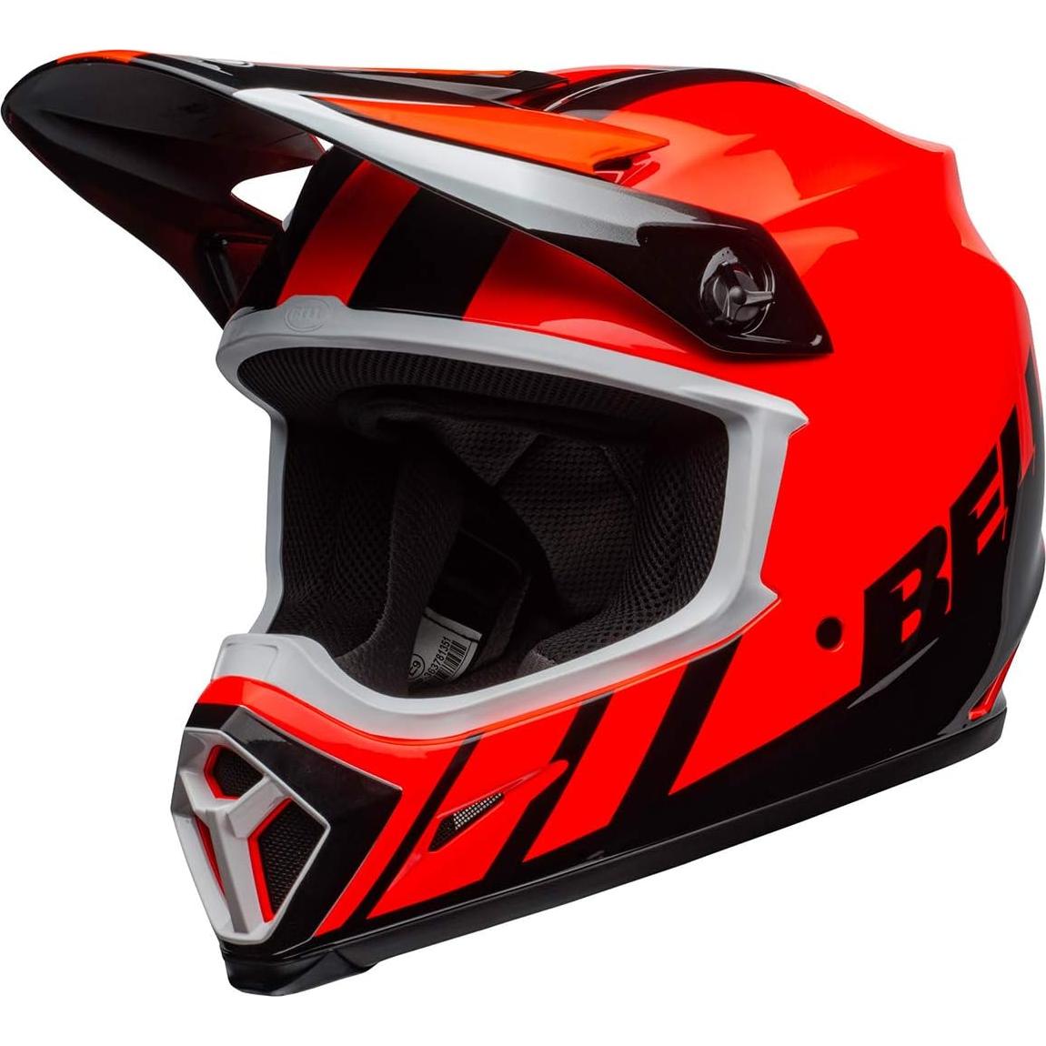 Casco de Motocross BELL MX-9 MIPS Naranja/Negro T. X-Large