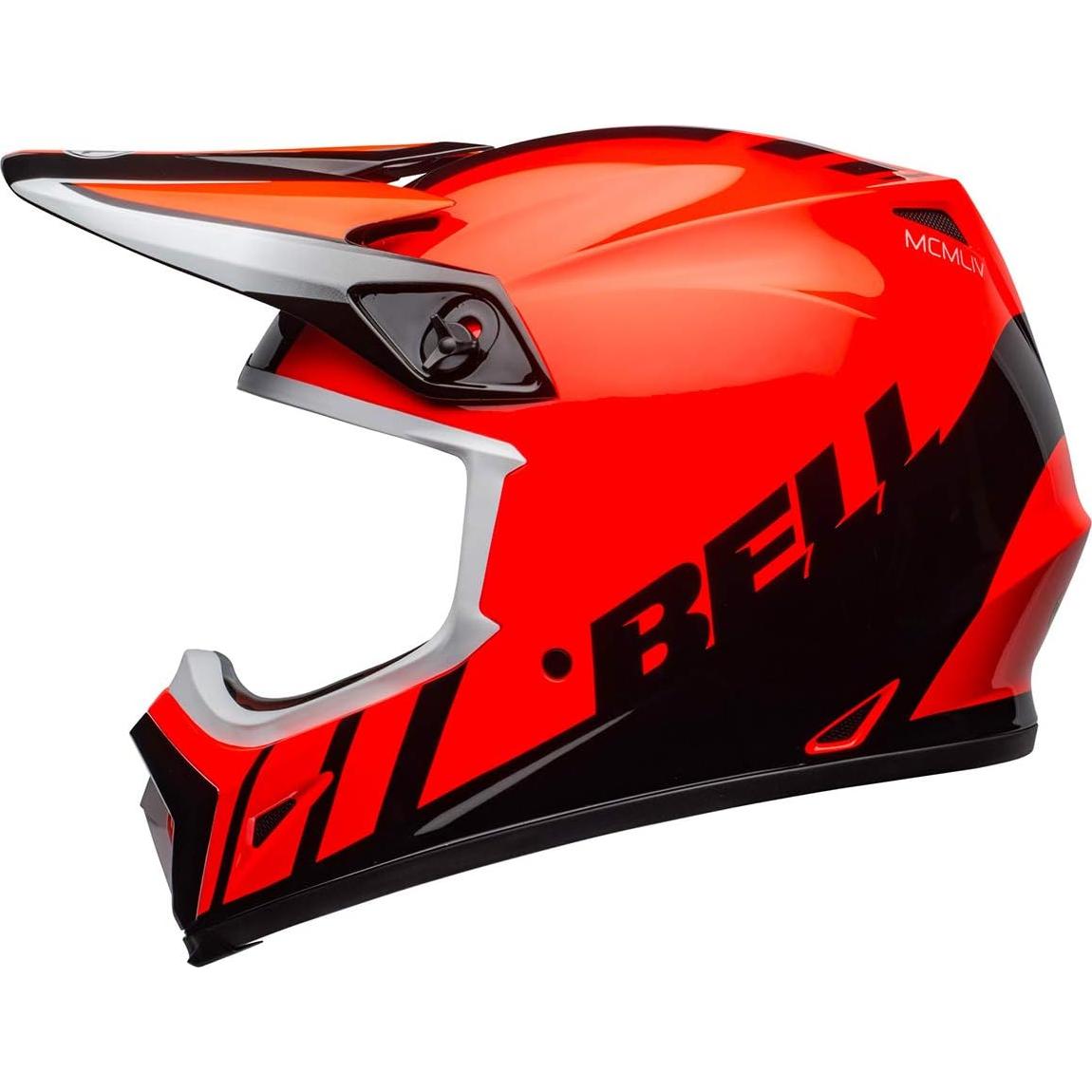 Casco de Motocross BELL MX-9 MIPS Naranja/Negro T. X-Large