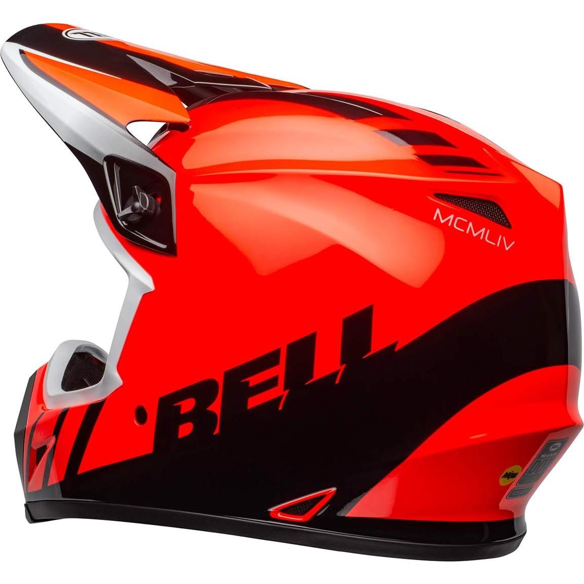 Casco de Motocross BELL MX-9 MIPS Naranja/Negro T. X-Large